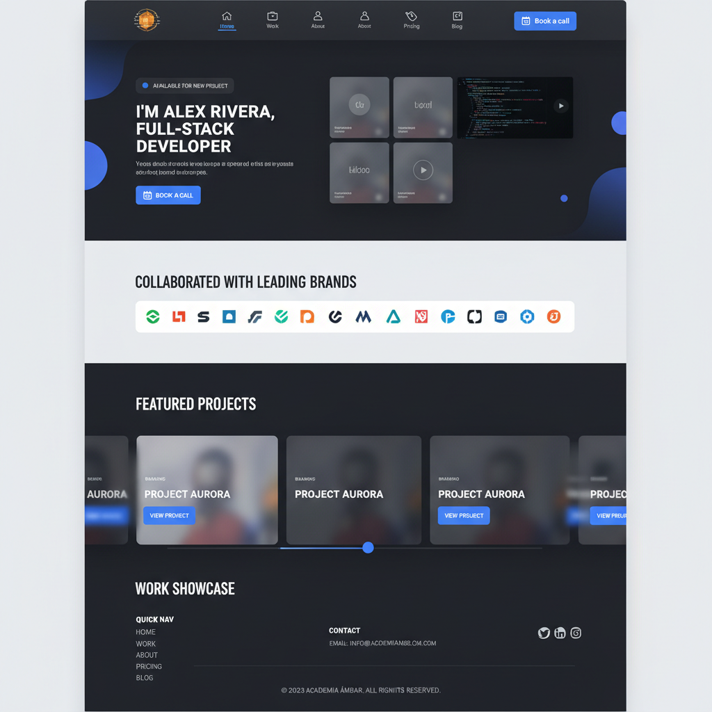 Academia Ámbar — vista previa del theme
