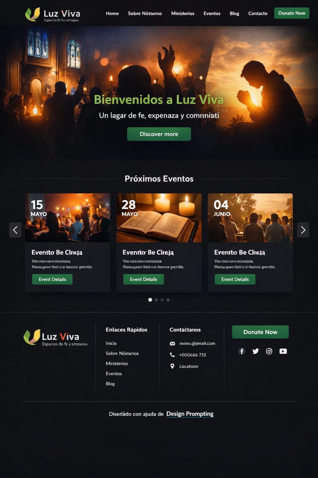 Academia Éter — vista previa del theme