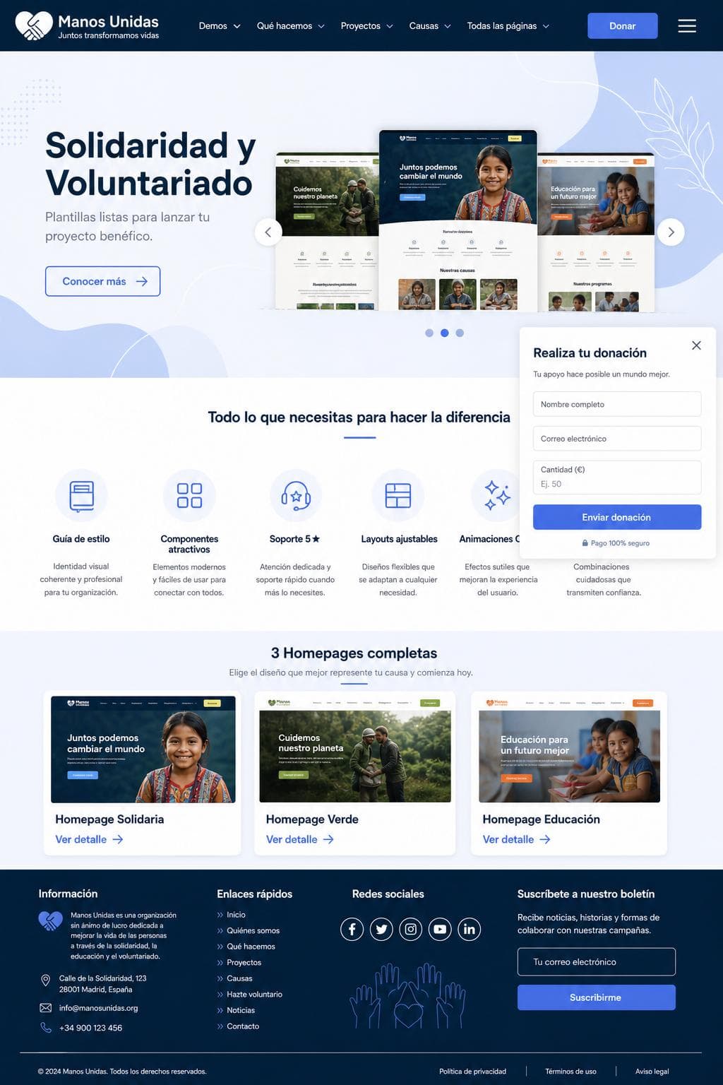 Academia Sierra — vista previa del theme