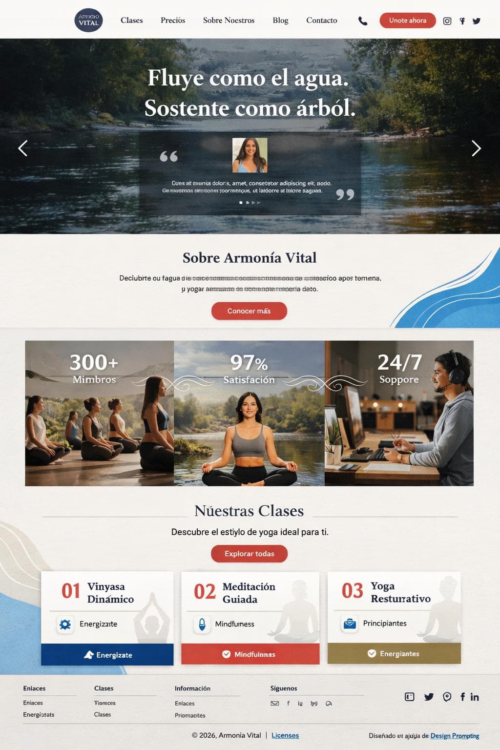 Academia Vega — vista previa del theme