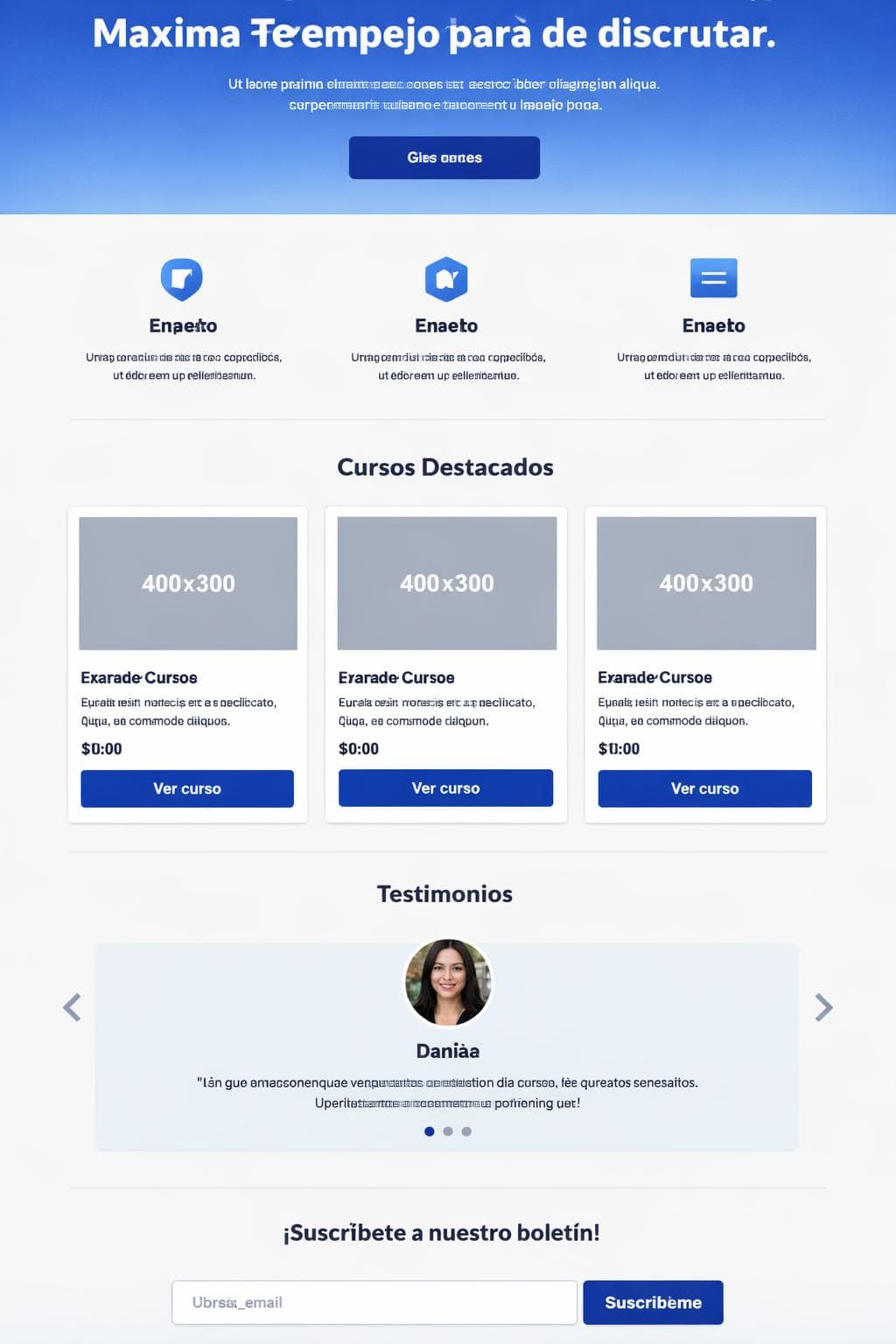 Academy Aurora — vista previa del theme