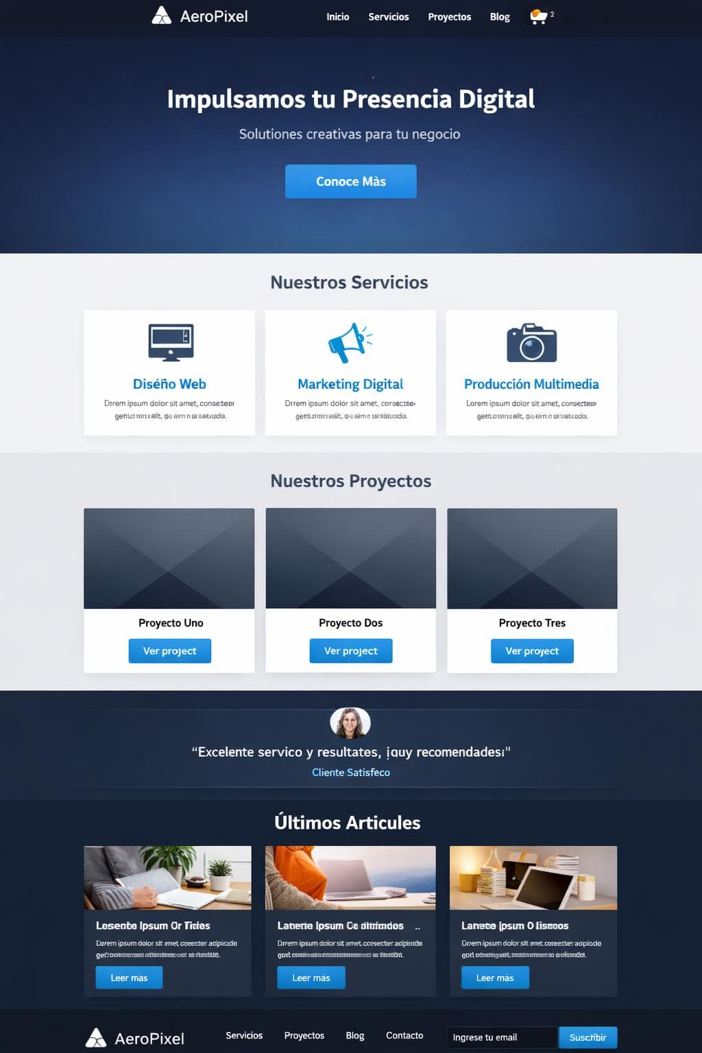 AeroPixel — vista previa del theme