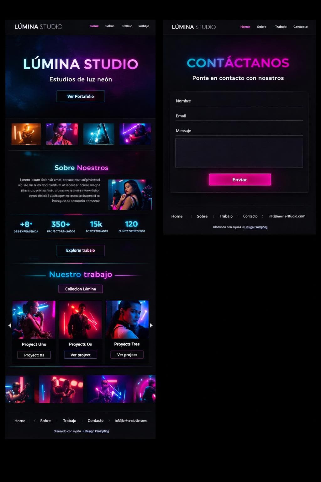 Aforismo Lúmina — vista previa del theme