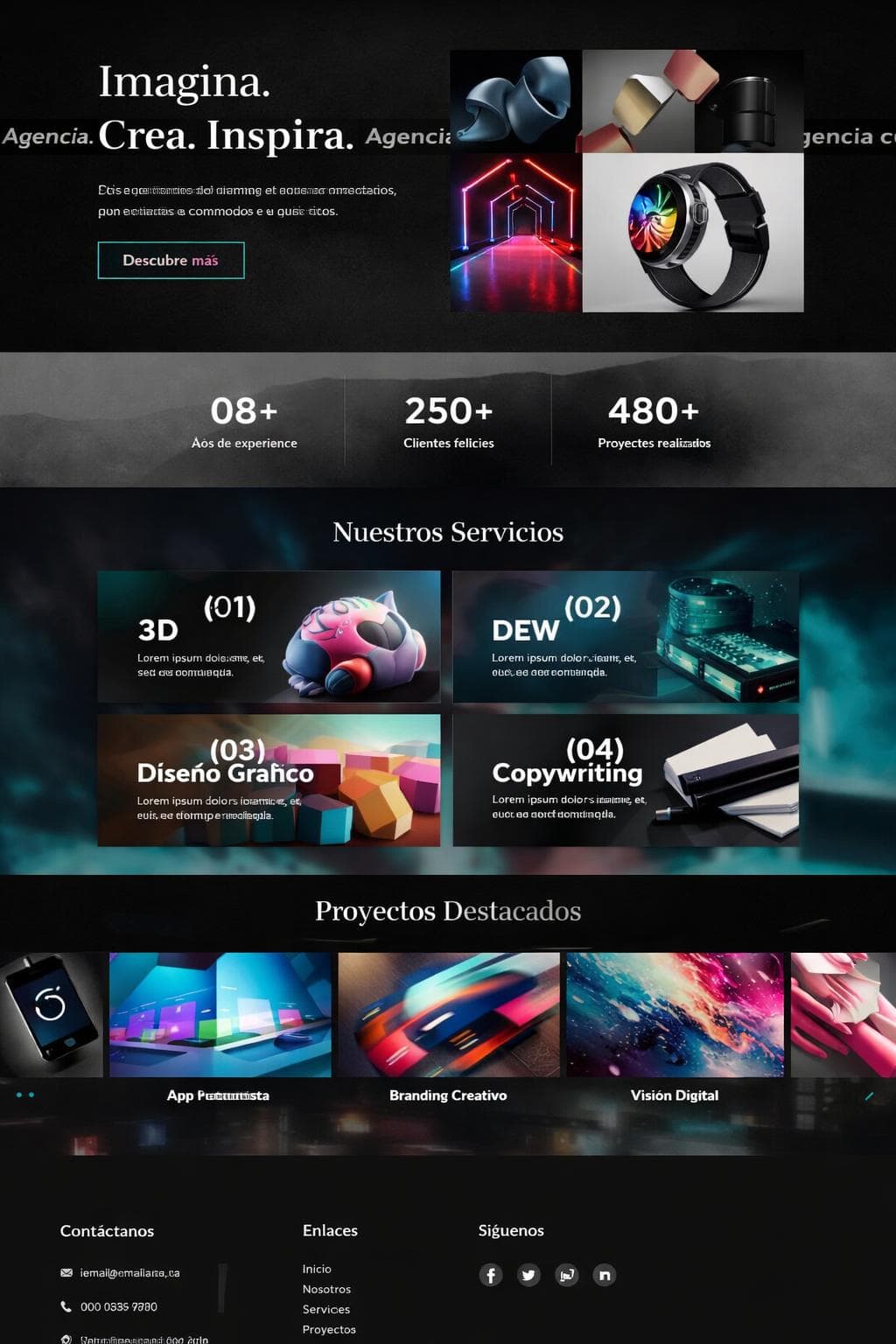 Agencia Ámbar — vista previa del theme