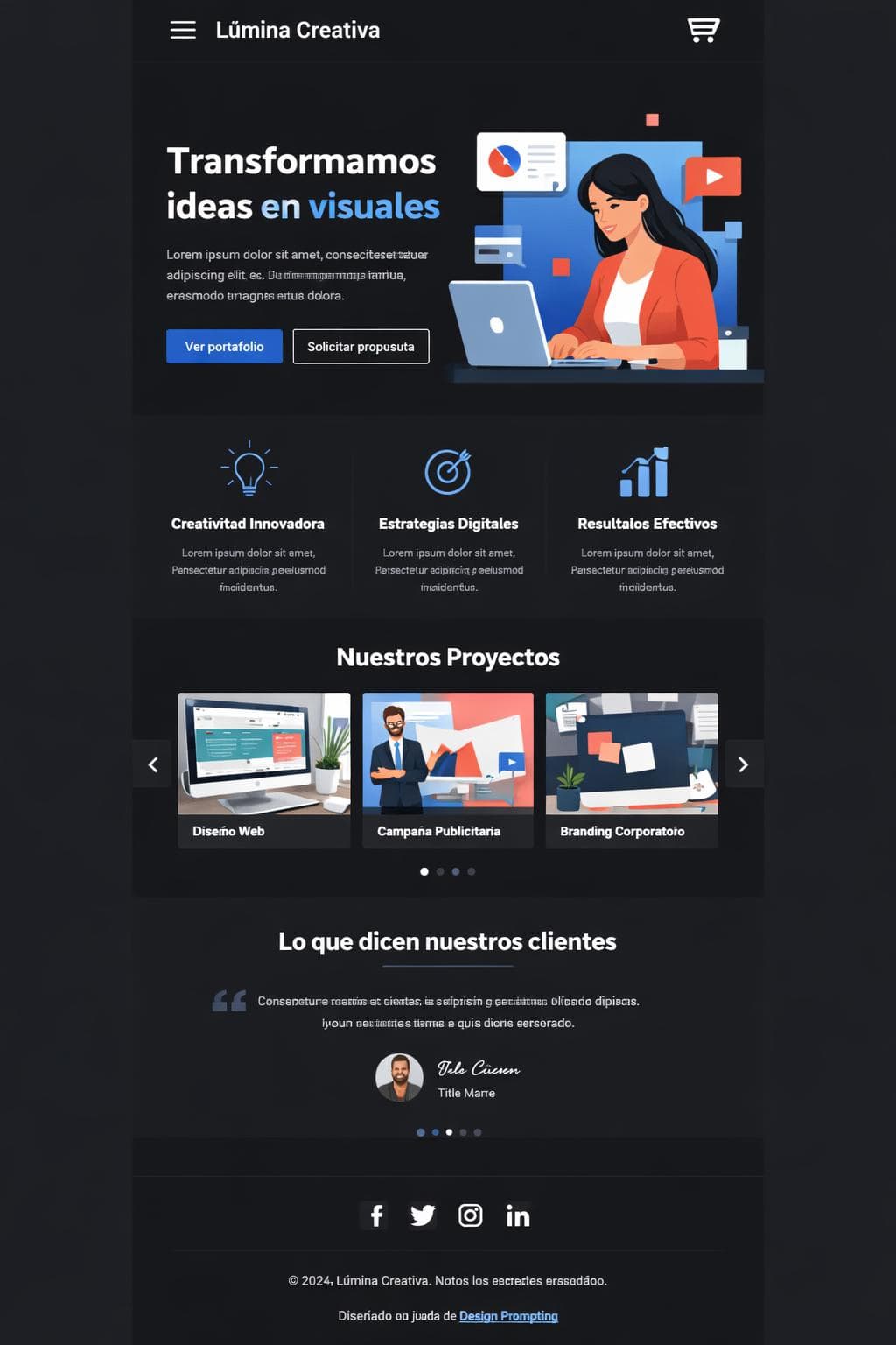 Agencia Coral — vista previa del theme
