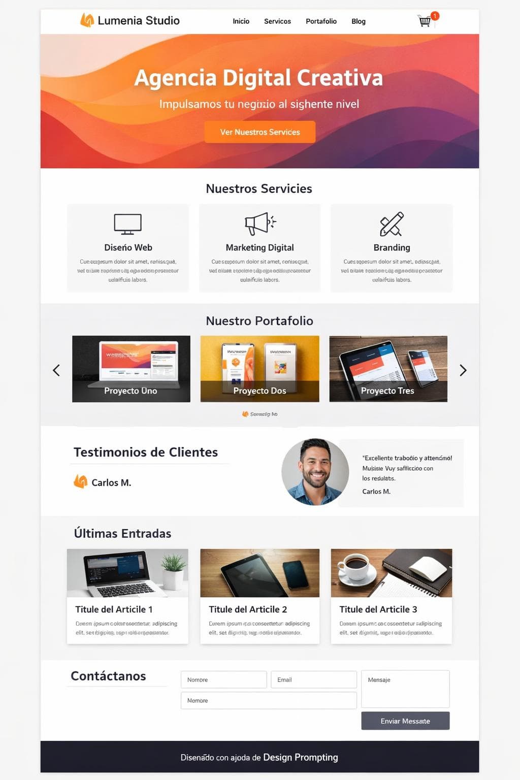 Agencia Delta — vista previa del theme
