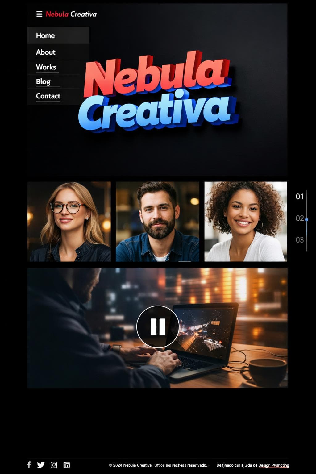 Agencia Éter — vista previa del theme