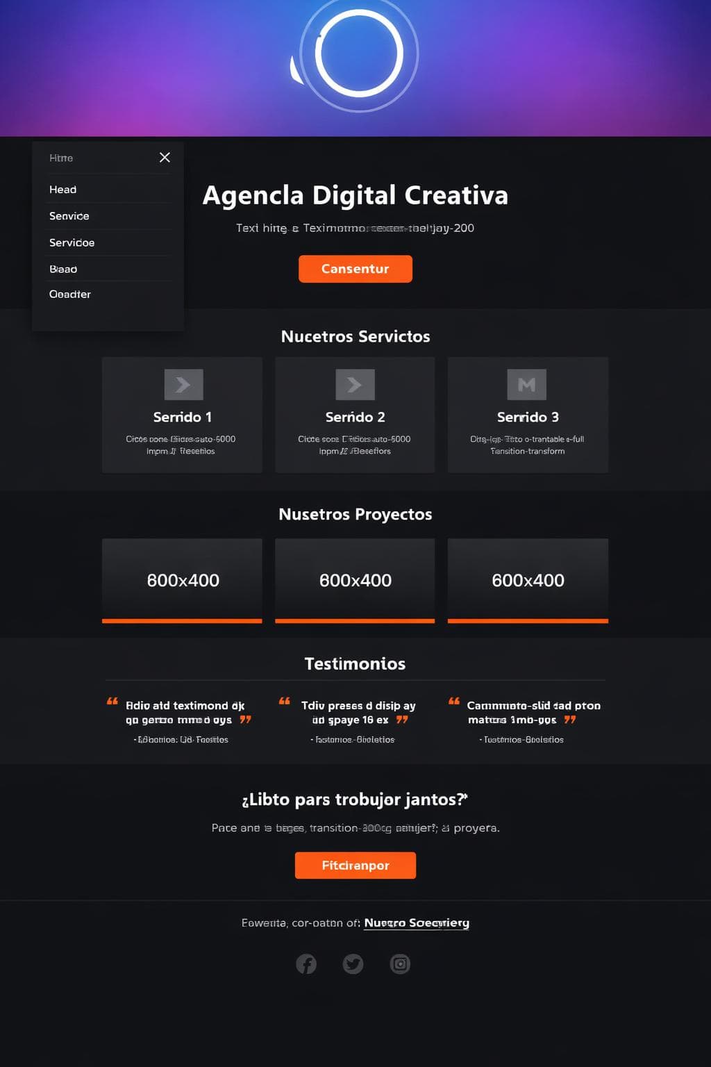 Agencia Helio — vista previa del theme
