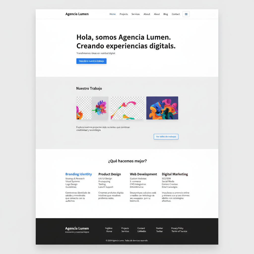 Agencia Lumen — vista previa del theme
