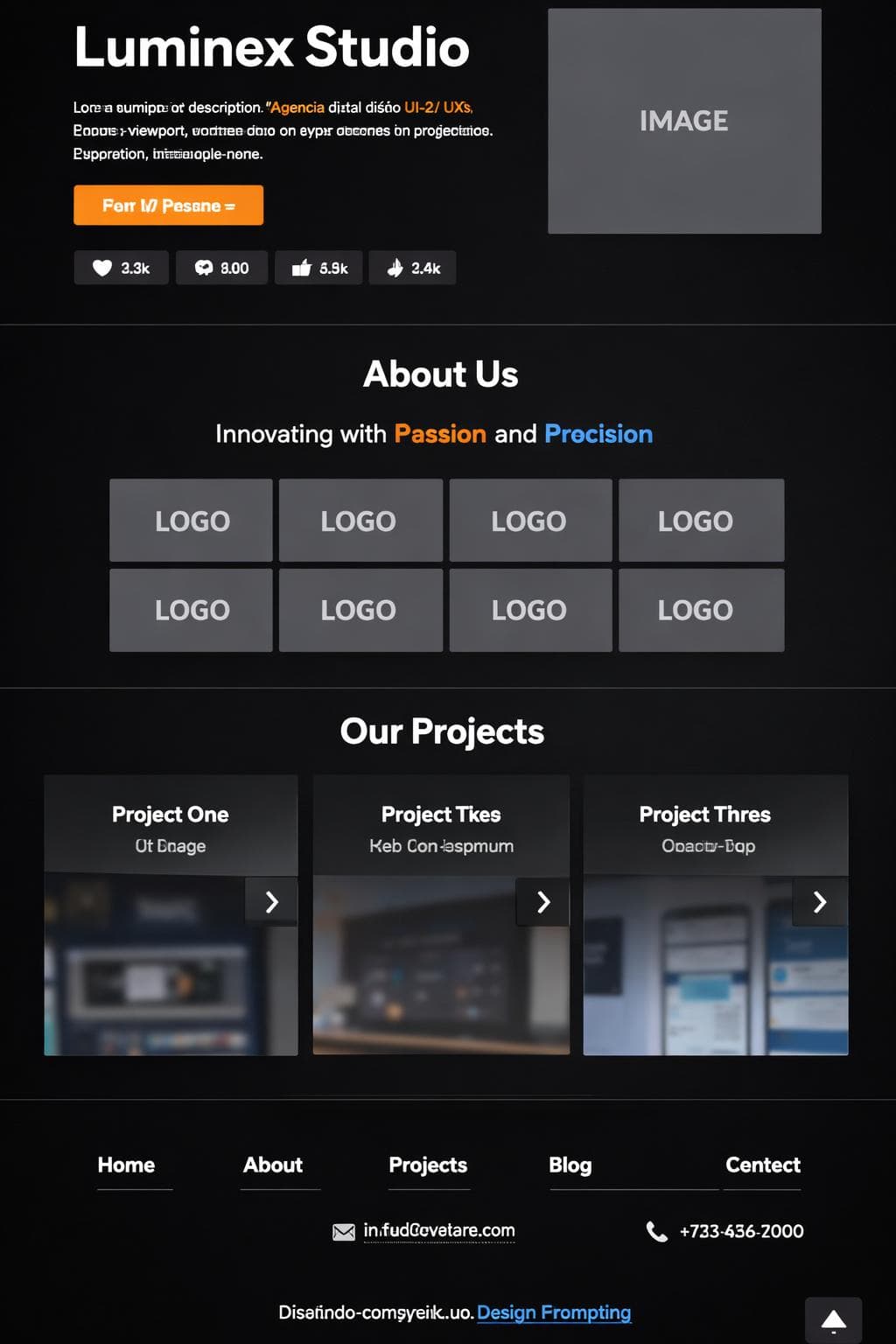 Agencia Neon — vista previa del theme