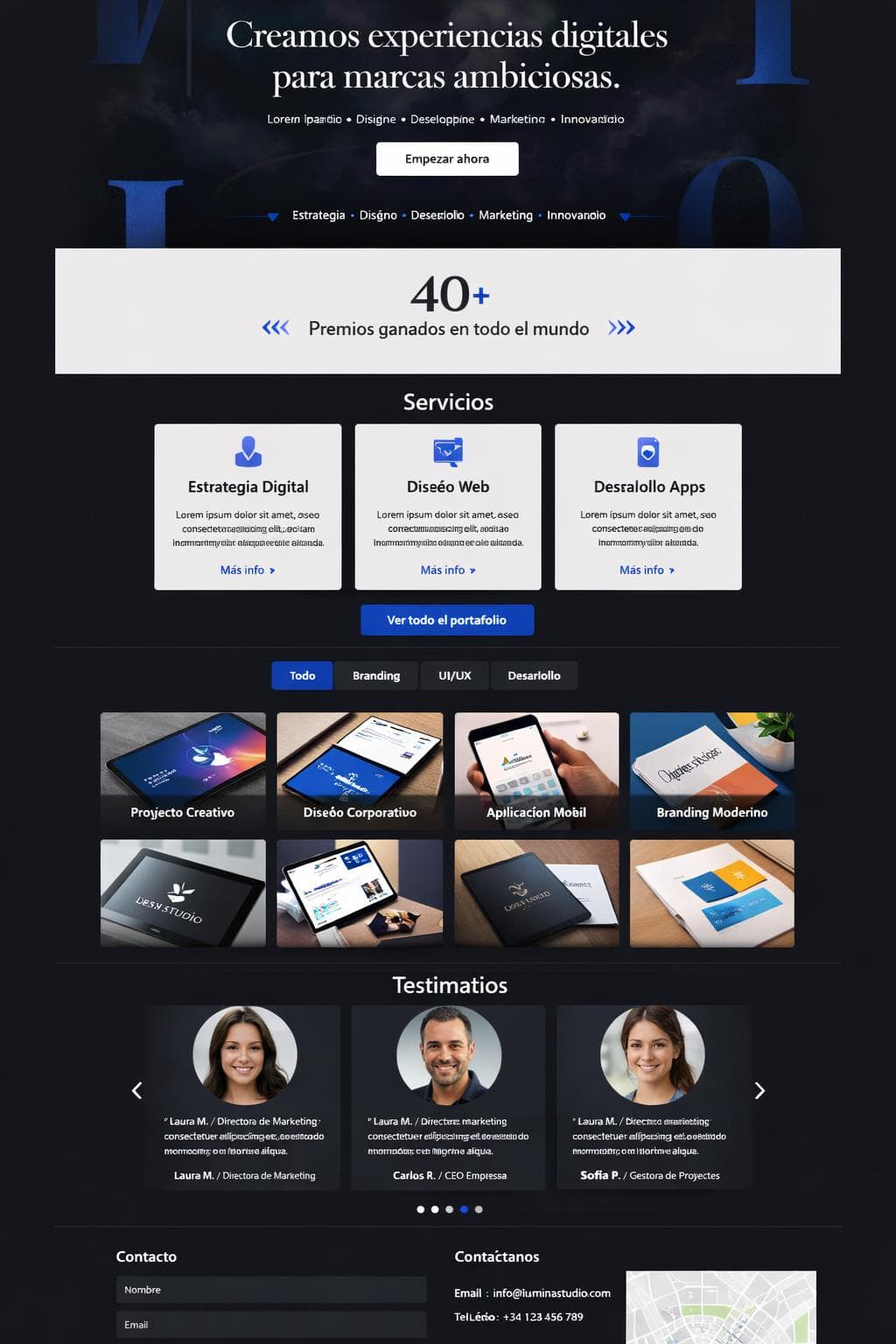 Agencia Rubí — vista previa del theme