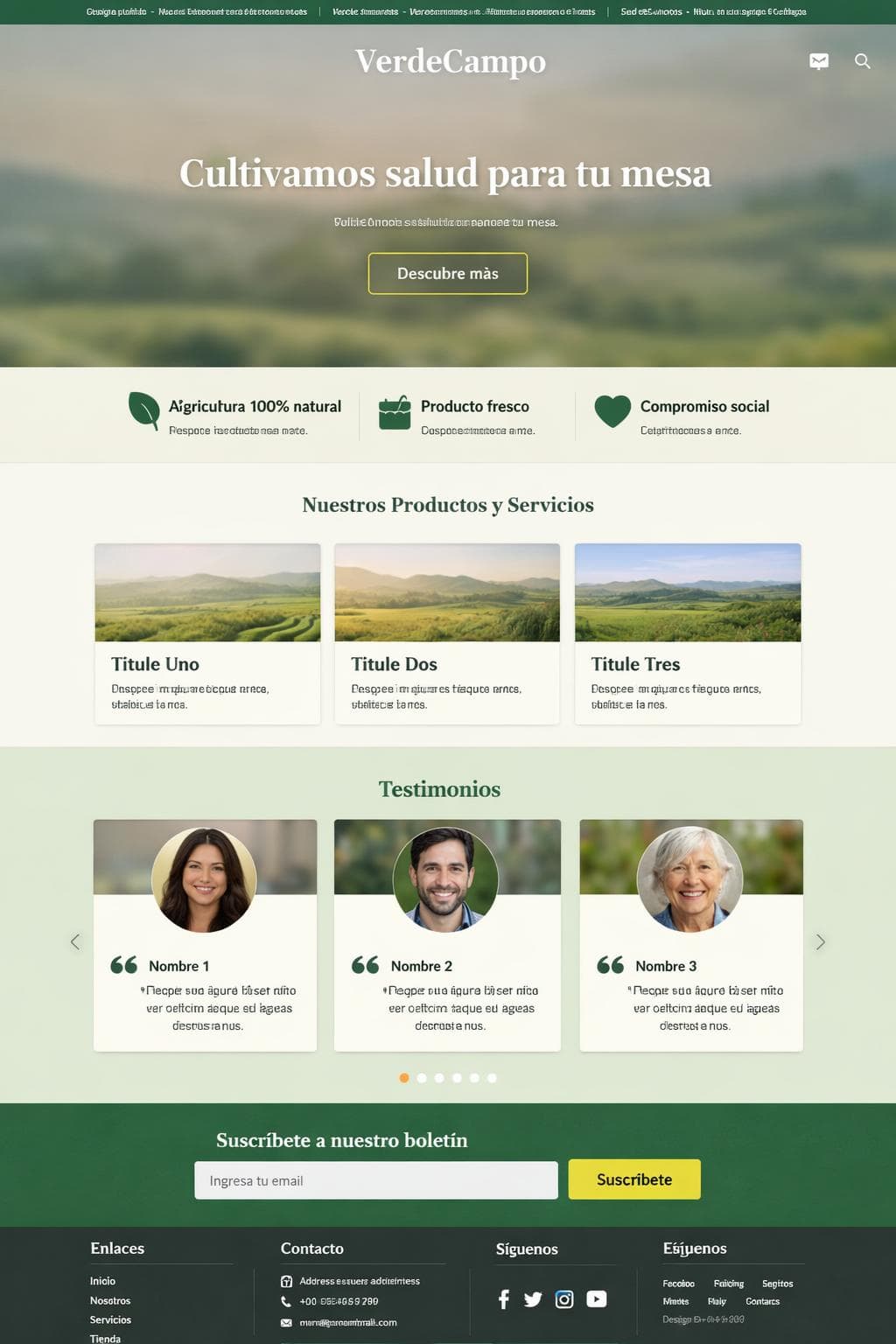 Agro Alba — vista previa del theme