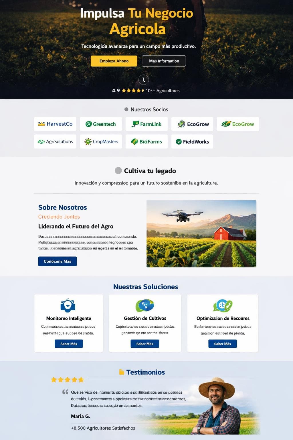 AgroPulse — vista previa del theme