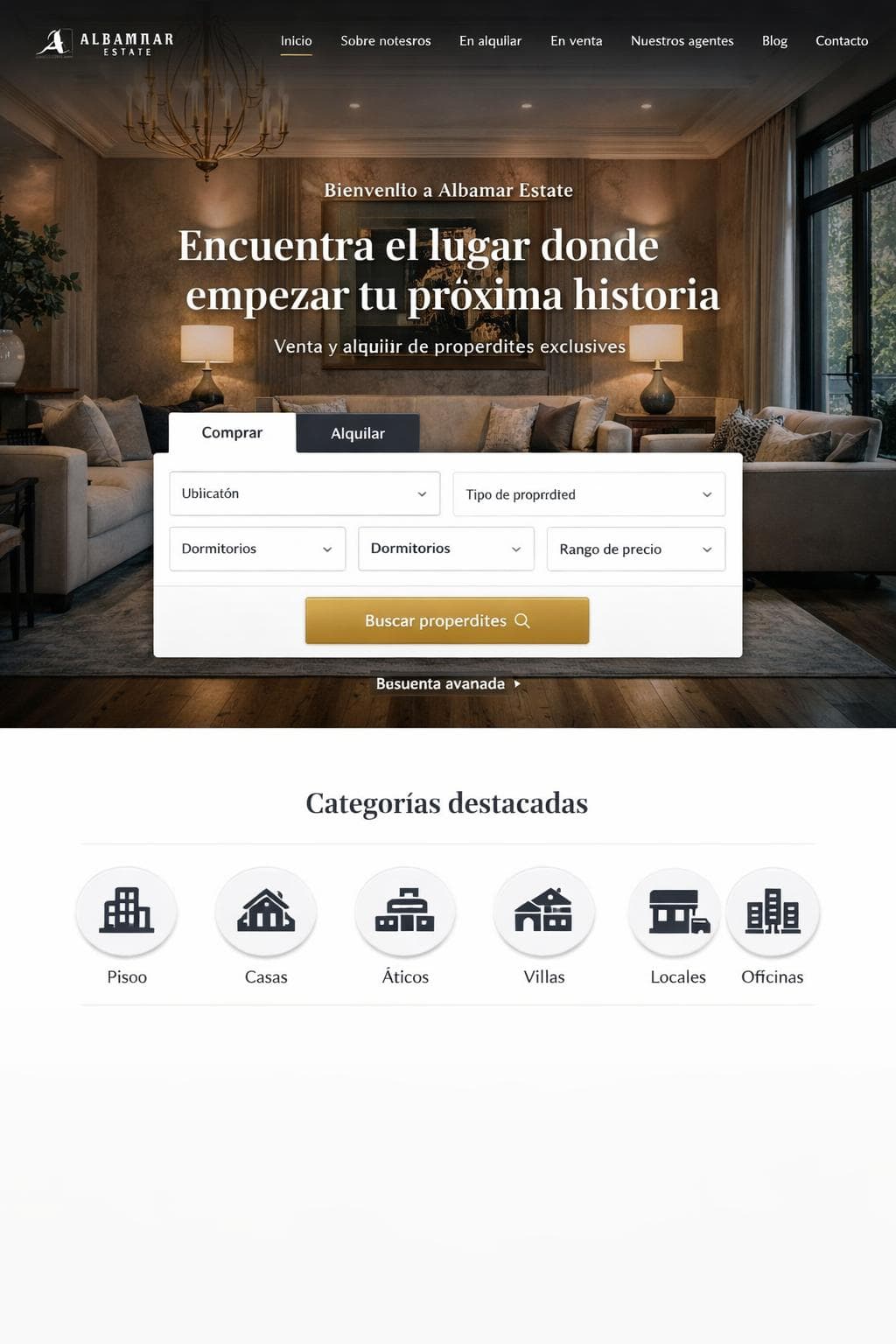 Albamar Estate — vista previa del theme