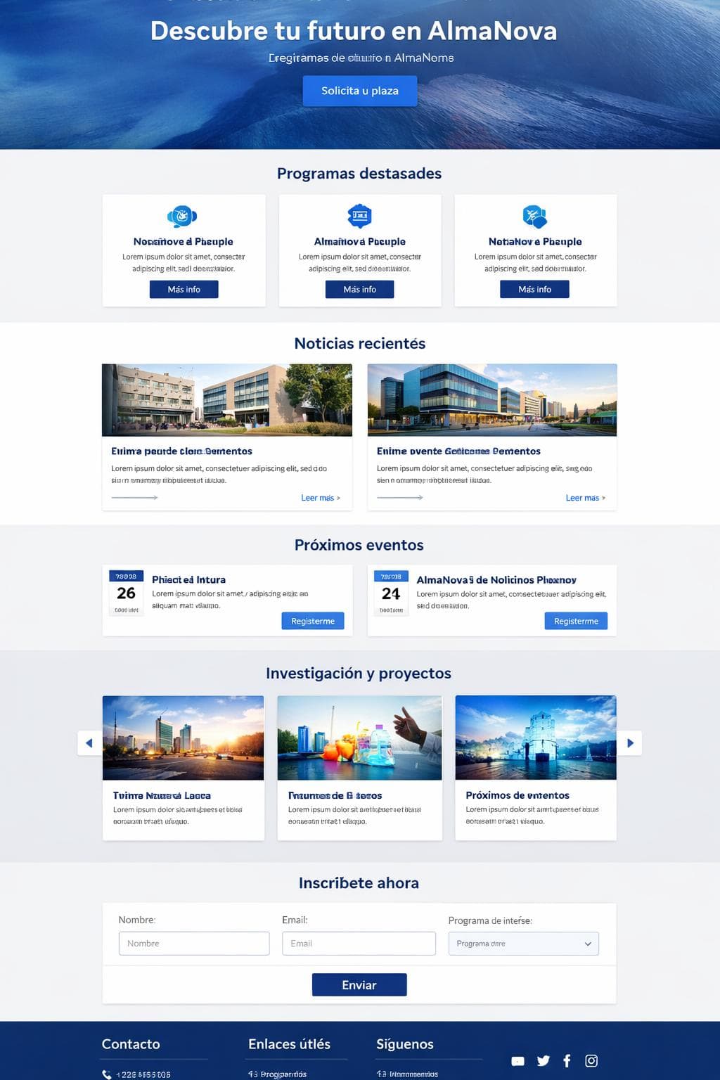 AlmaNova — vista previa del theme