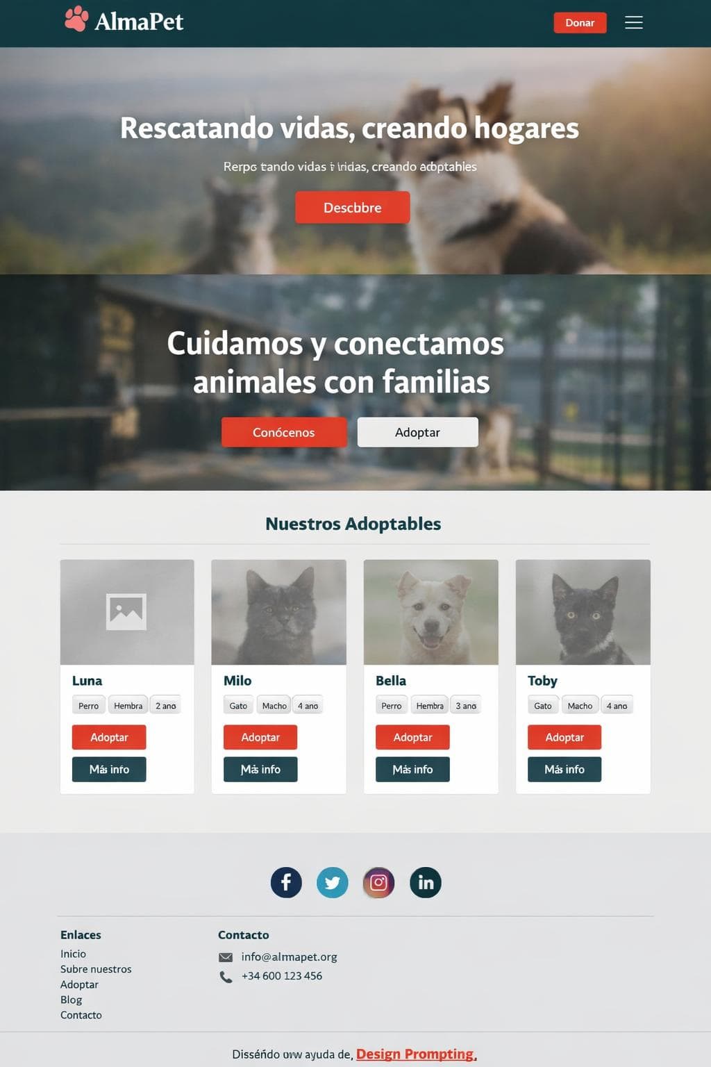 AlmaPet — vista previa del theme