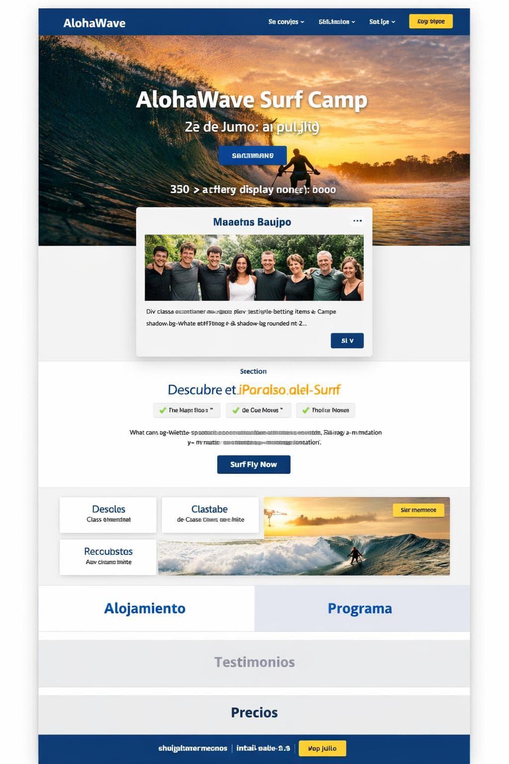 AlohaWave — vista previa del theme