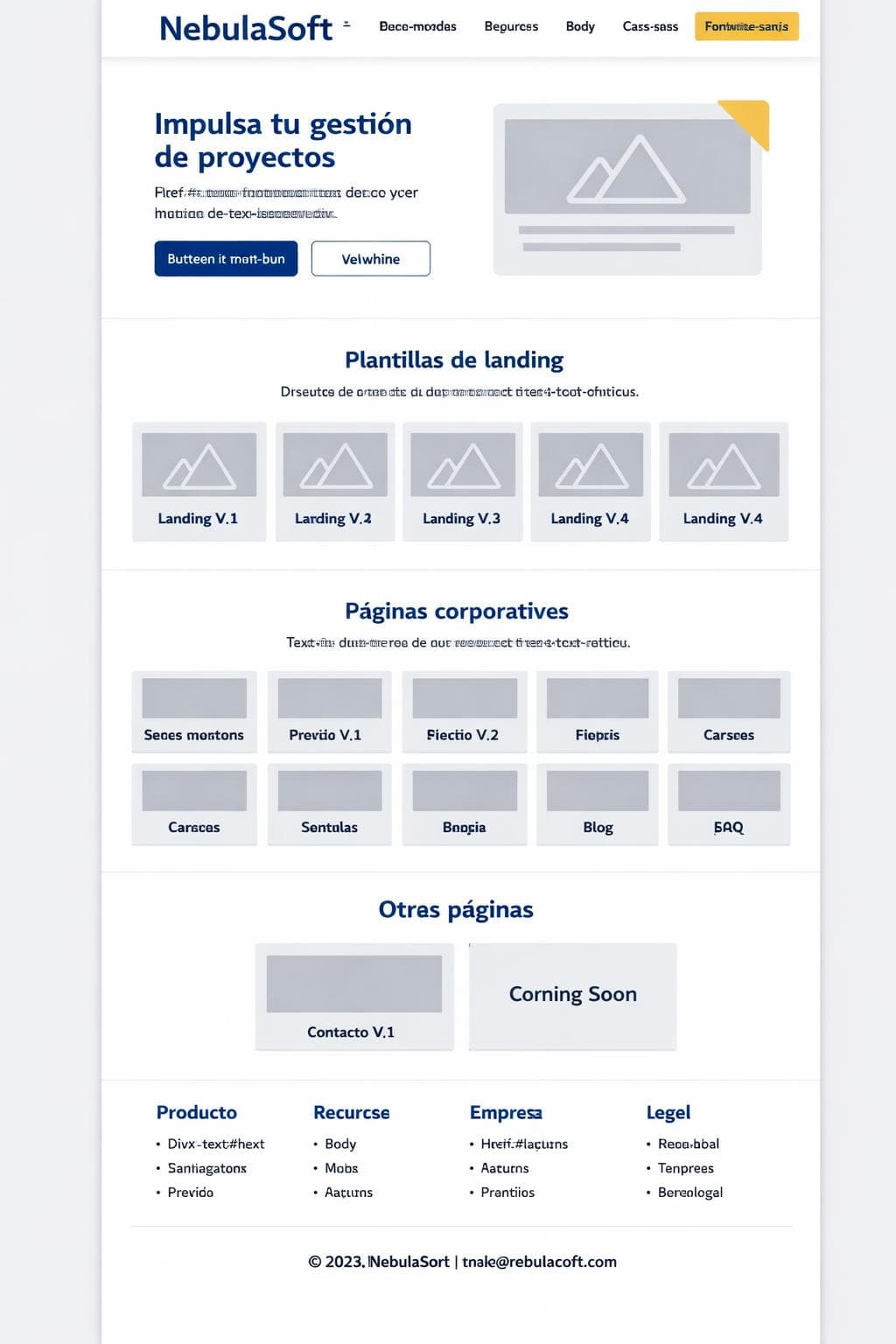 App Ámbar — vista previa del theme