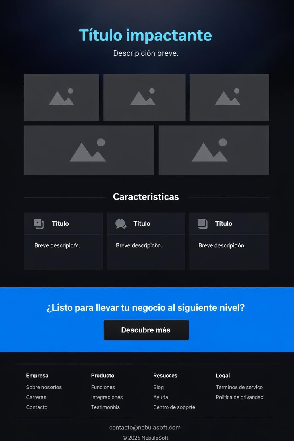 App Ónix — vista previa del theme
