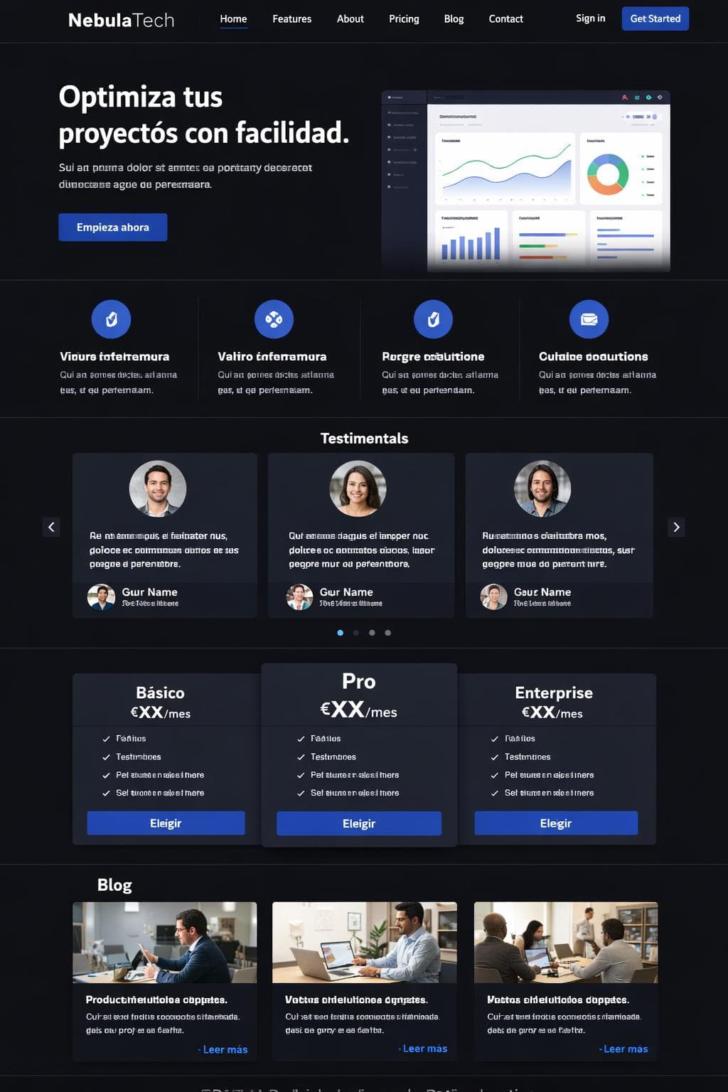 App Rubí — vista previa del theme