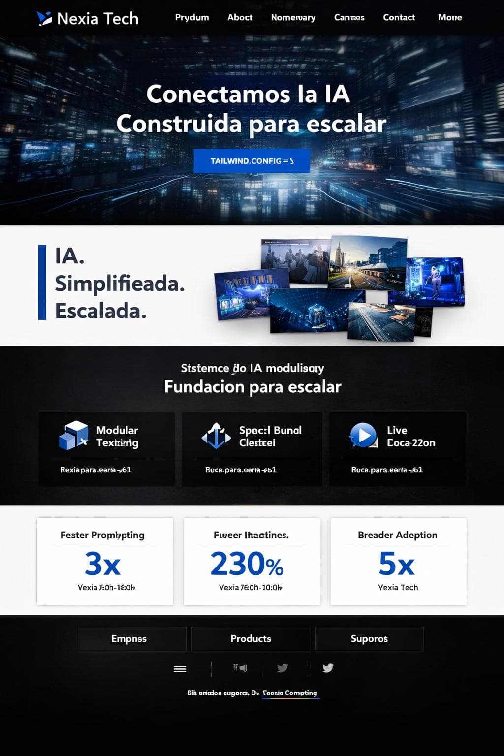 App Titan — vista previa del theme