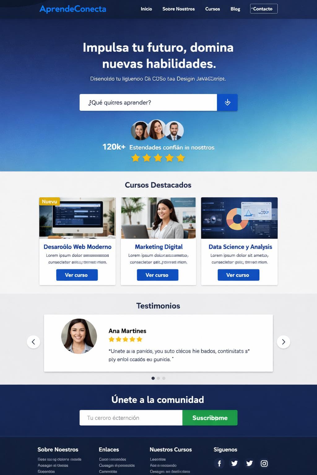 AprendeConecta — vista previa del theme