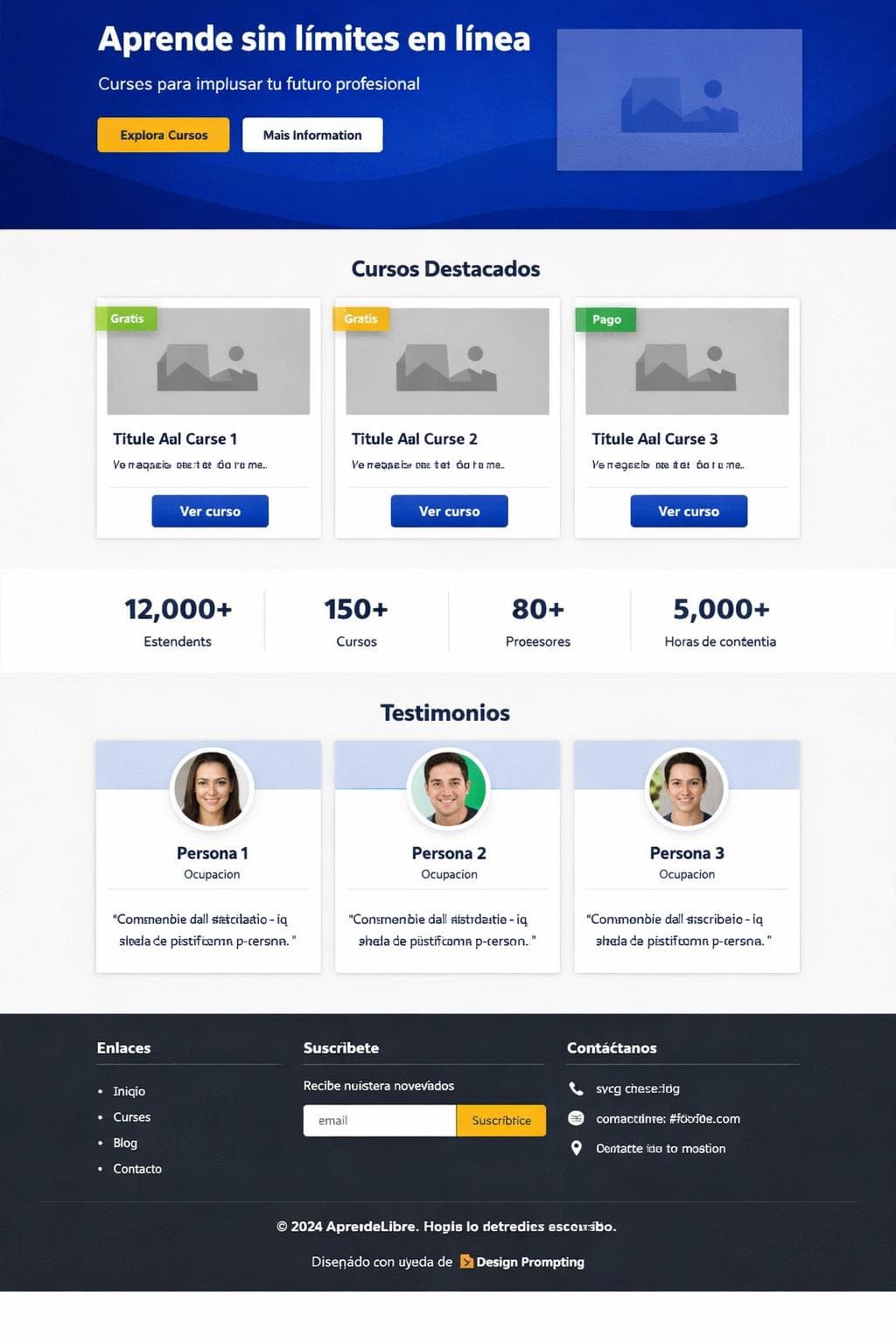 AprendeLibre — vista previa del theme