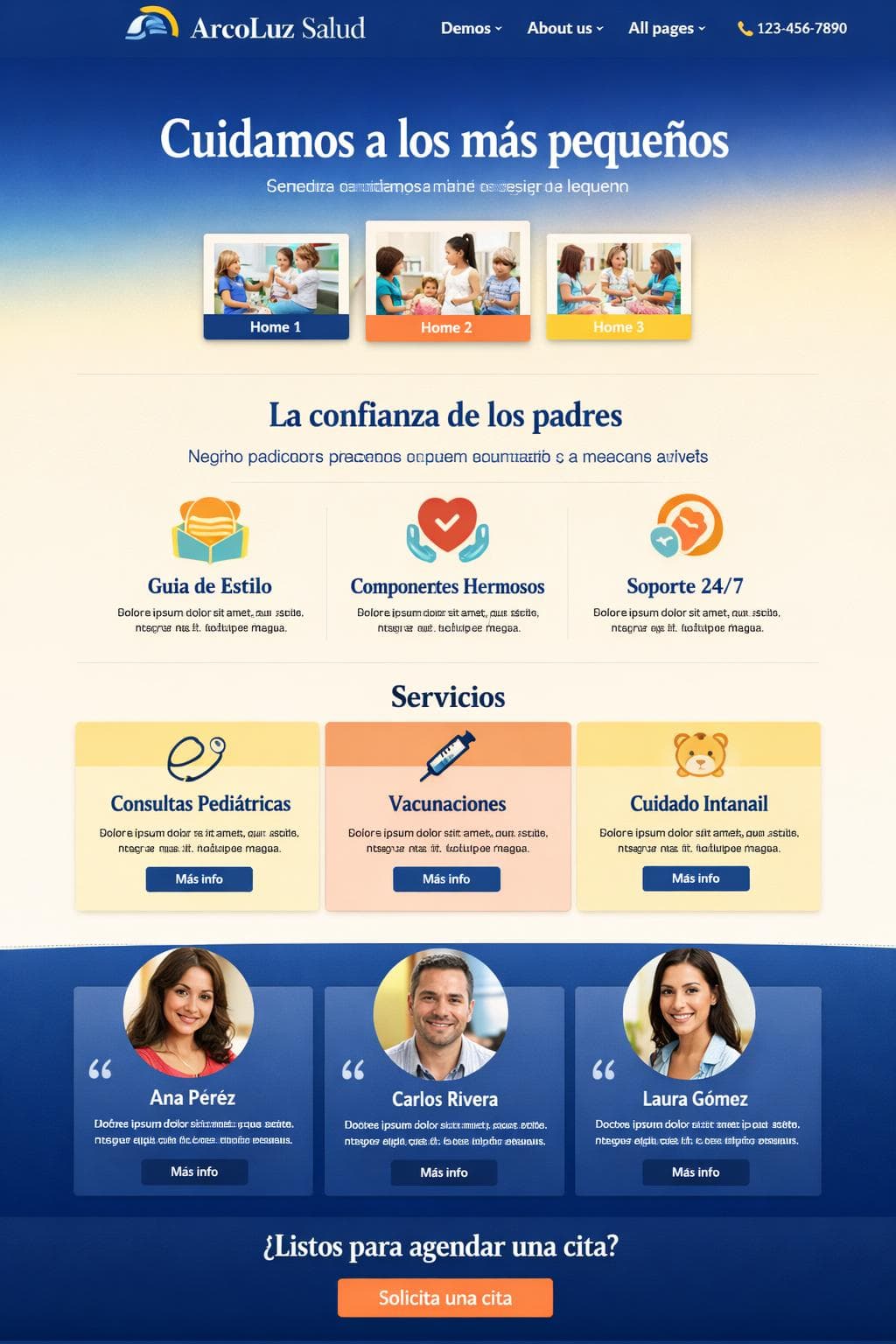 ArcoLuz Salud — vista previa del theme