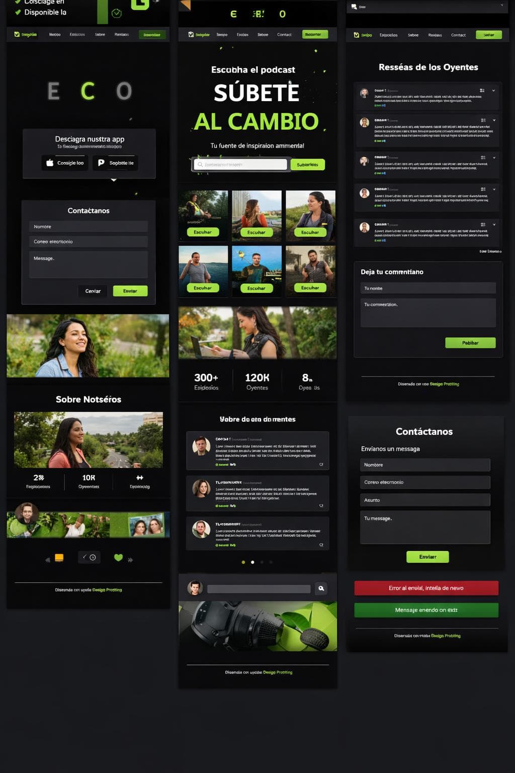 Armonía Boreal — vista previa del theme