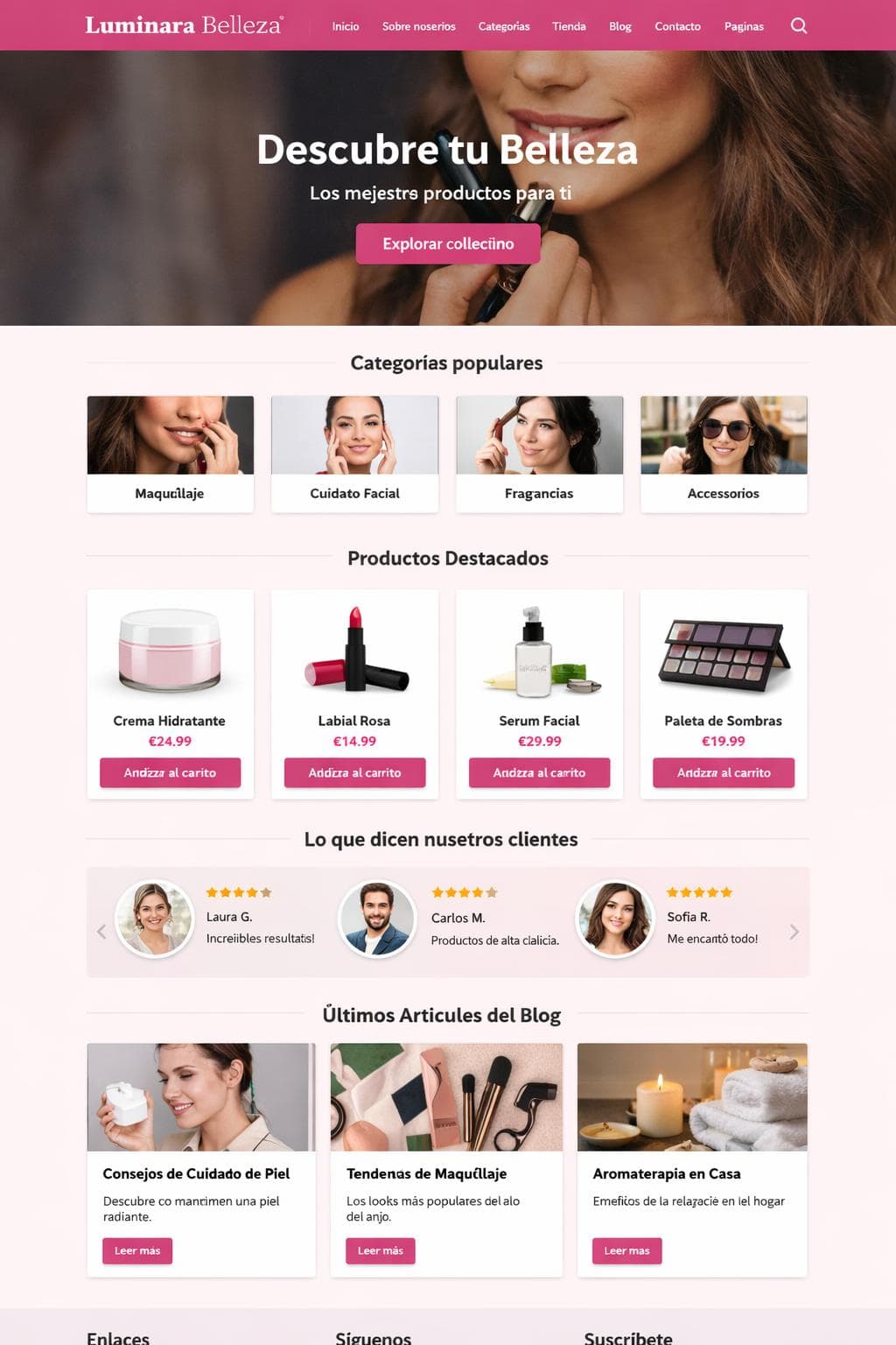 Armonía Lumen — vista previa del theme