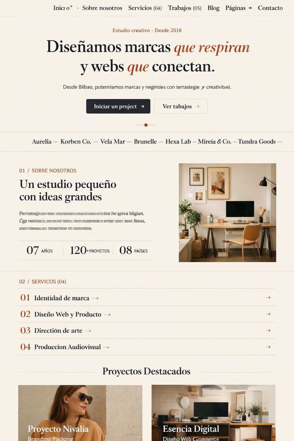 Armonía Puerto — vista previa del theme