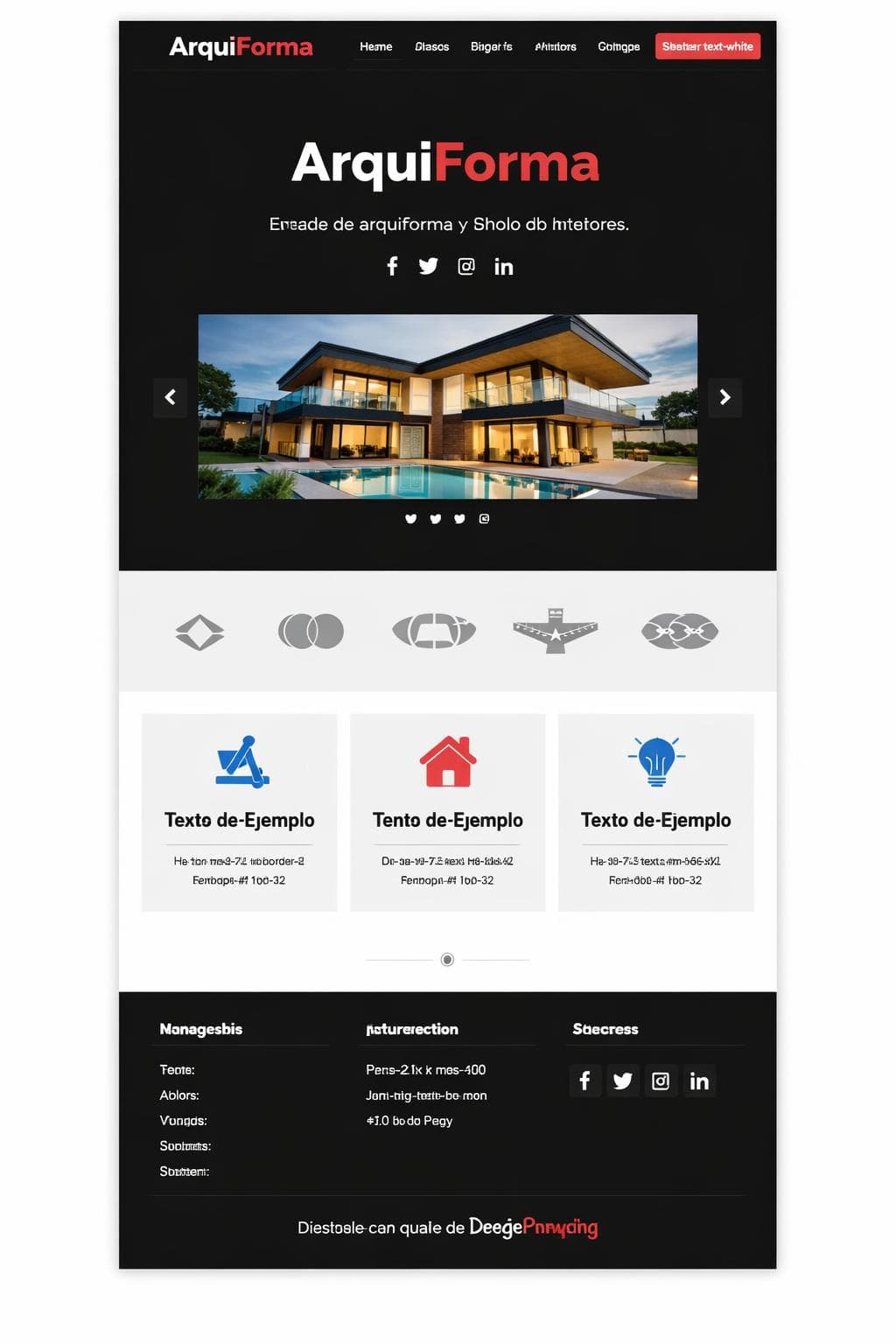 ArquiForma — vista previa del theme