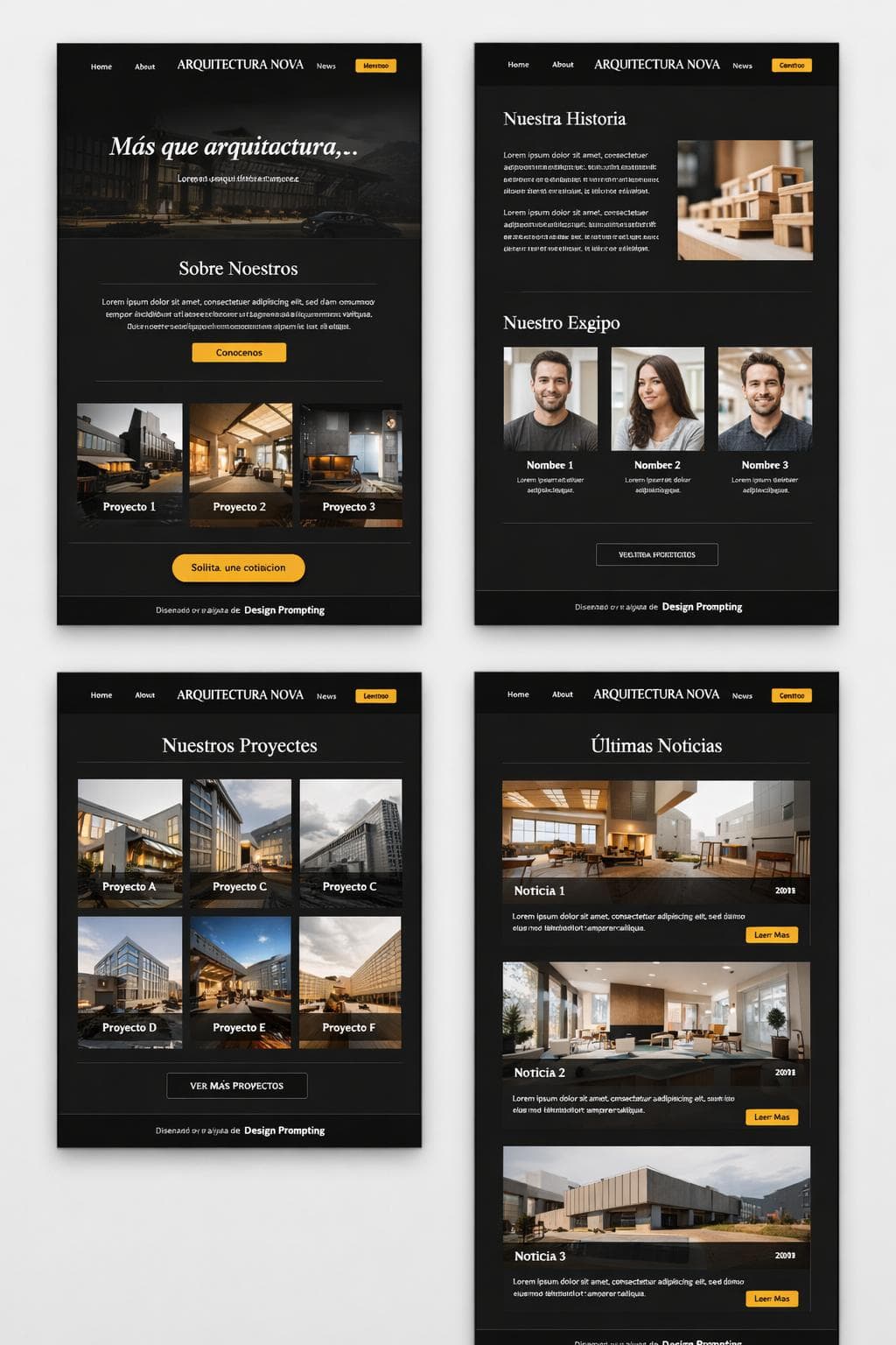 Arquitectura Nova — vista previa del theme