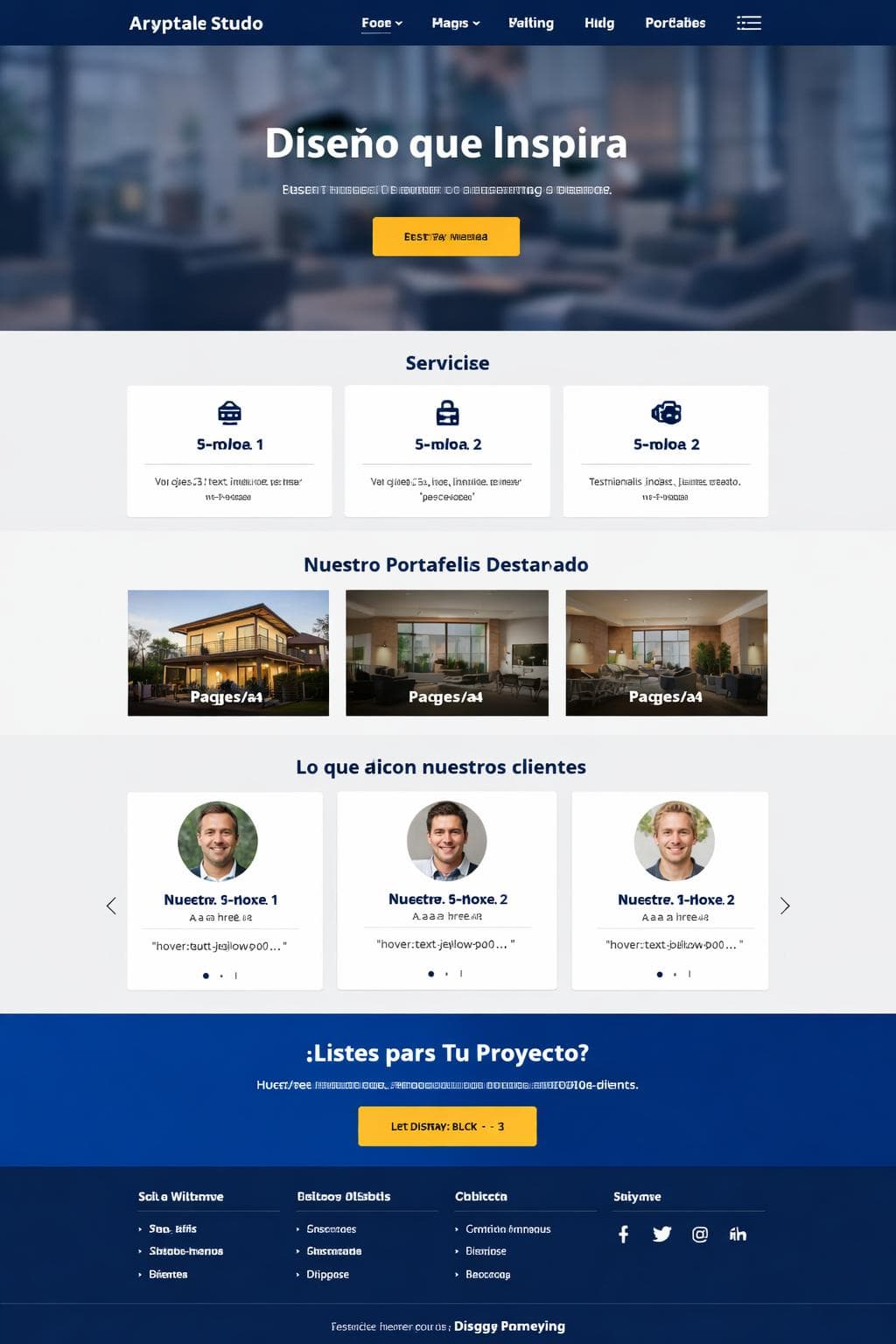 ArqVista Studio — vista previa del theme
