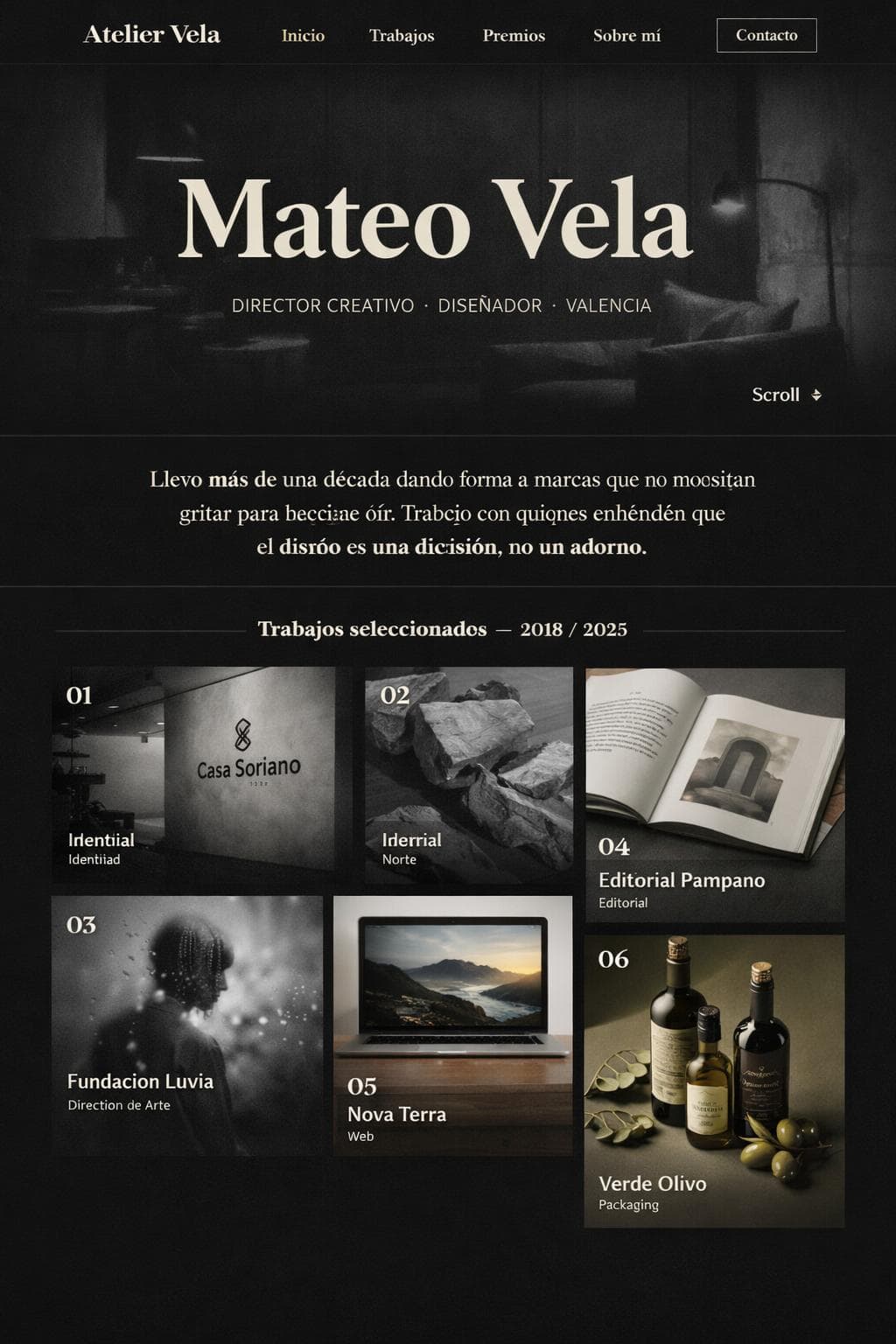 Atelier Vela — vista previa del theme