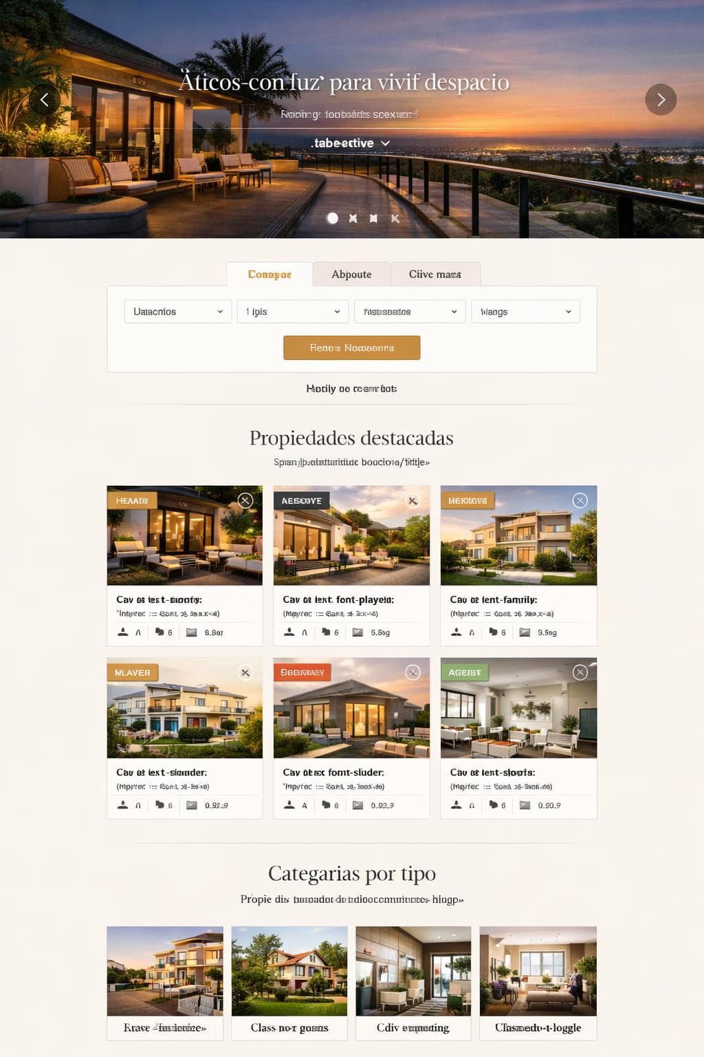Atrio Nido — vista previa del theme