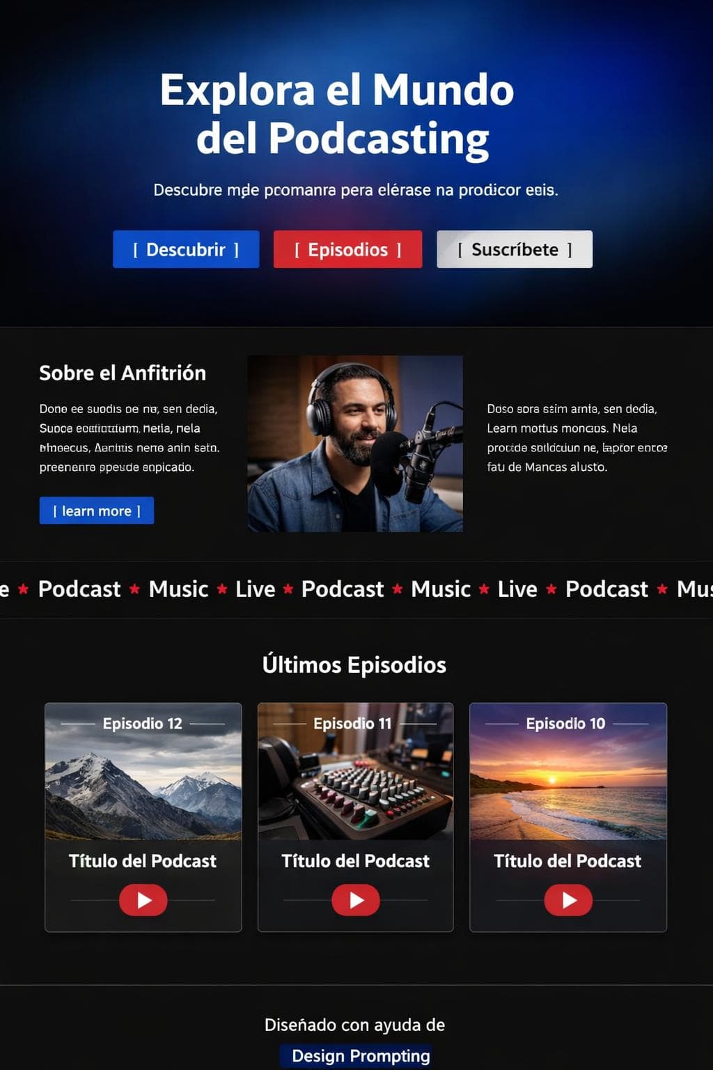 Audio Alba — vista previa del theme