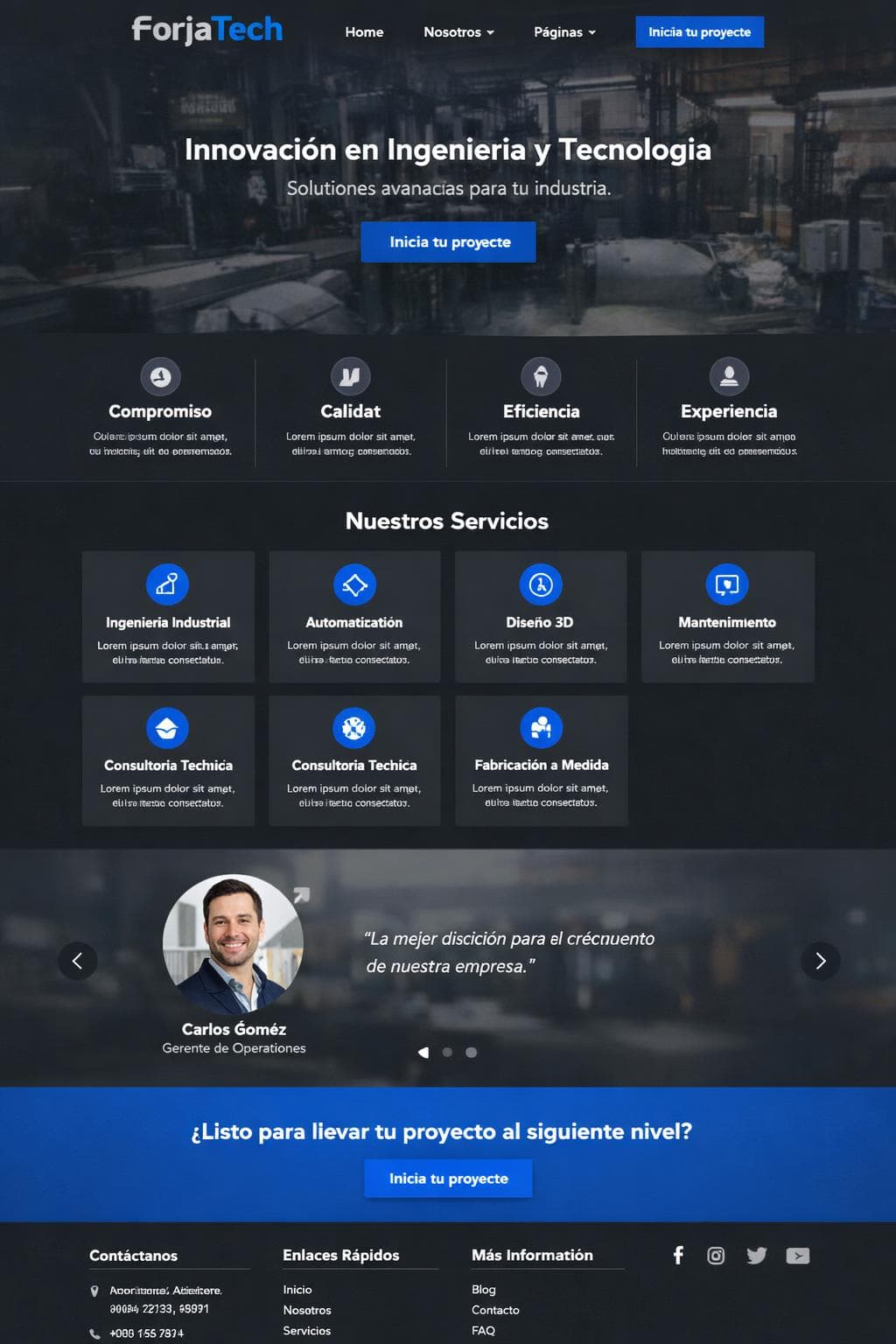 Aula Cobalto — vista previa del theme