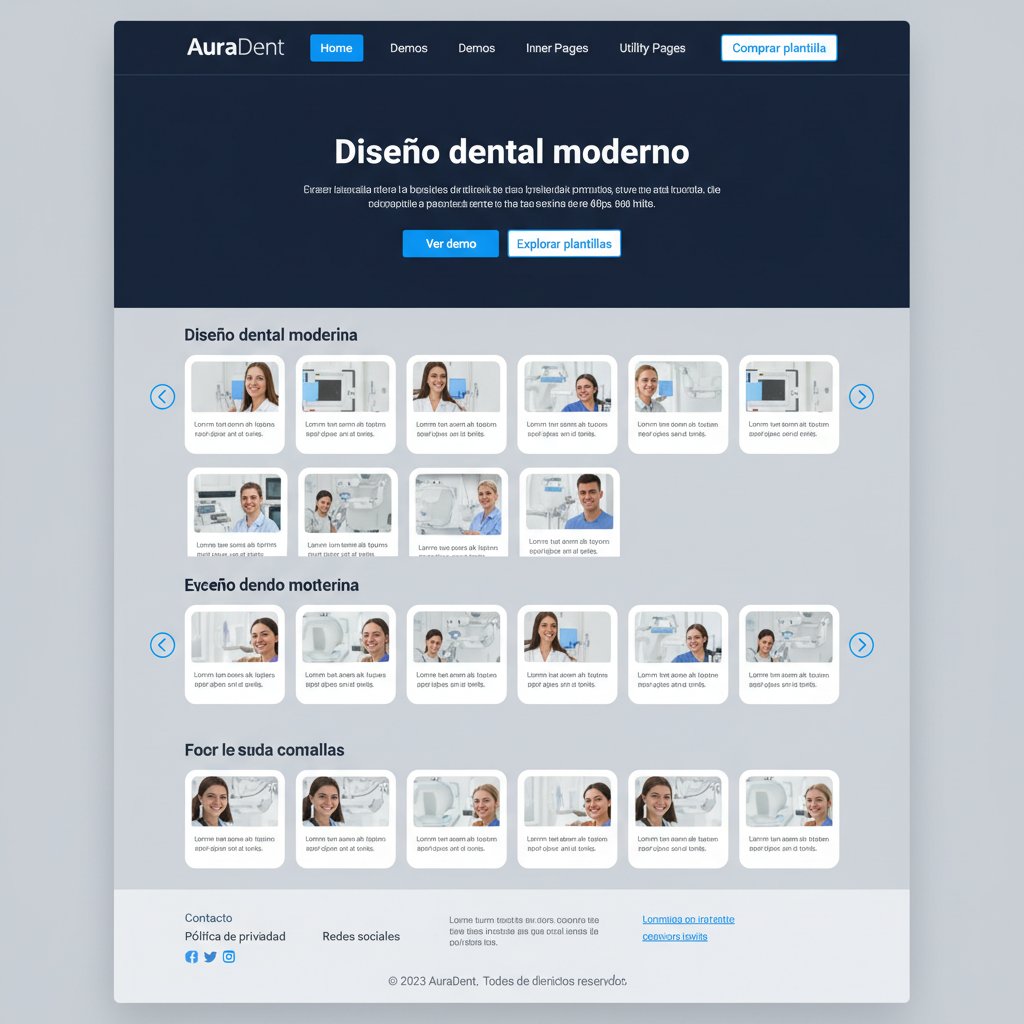 AuraDent — vista previa del theme