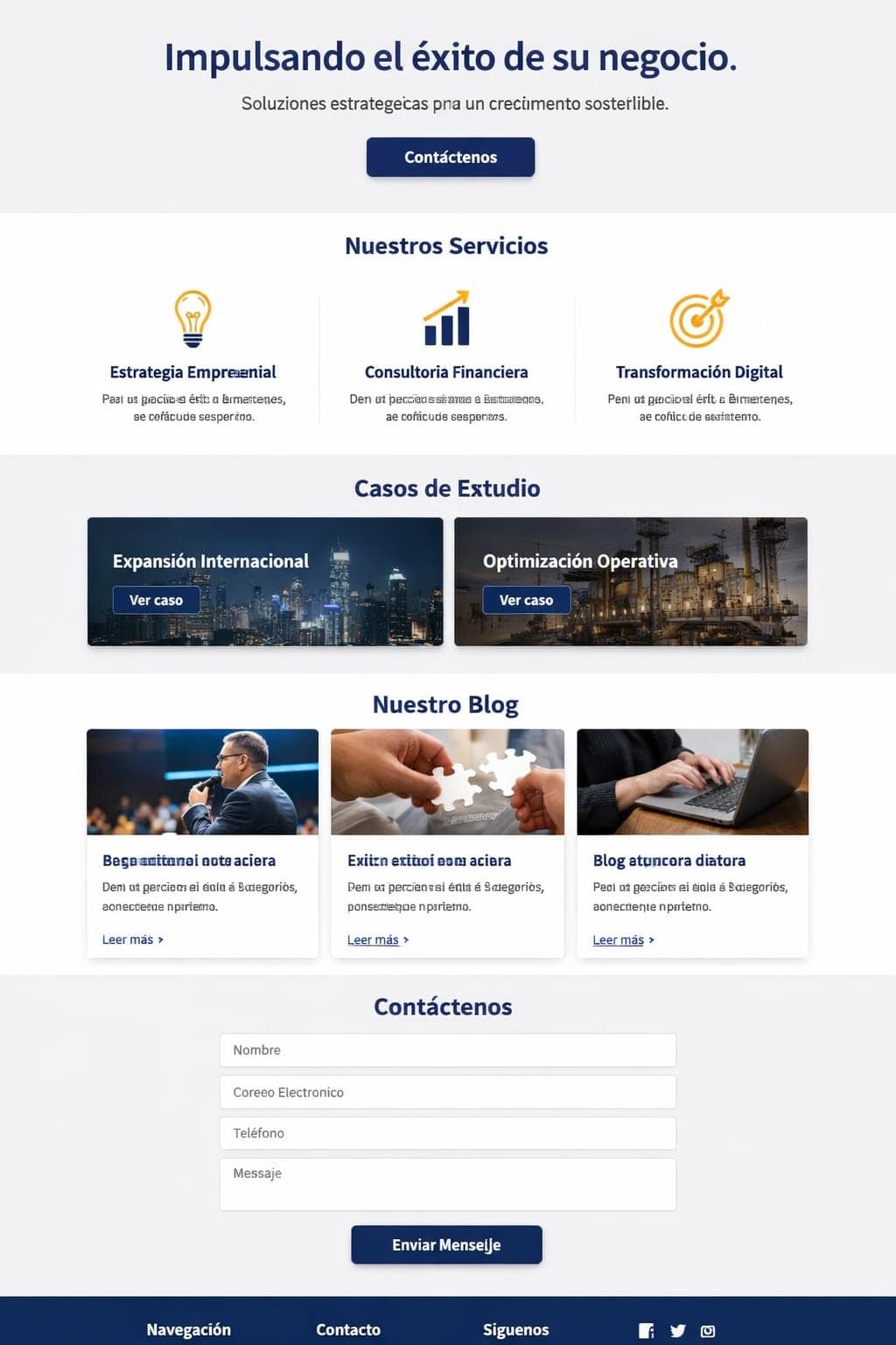 Áurea Consulting — vista previa del theme