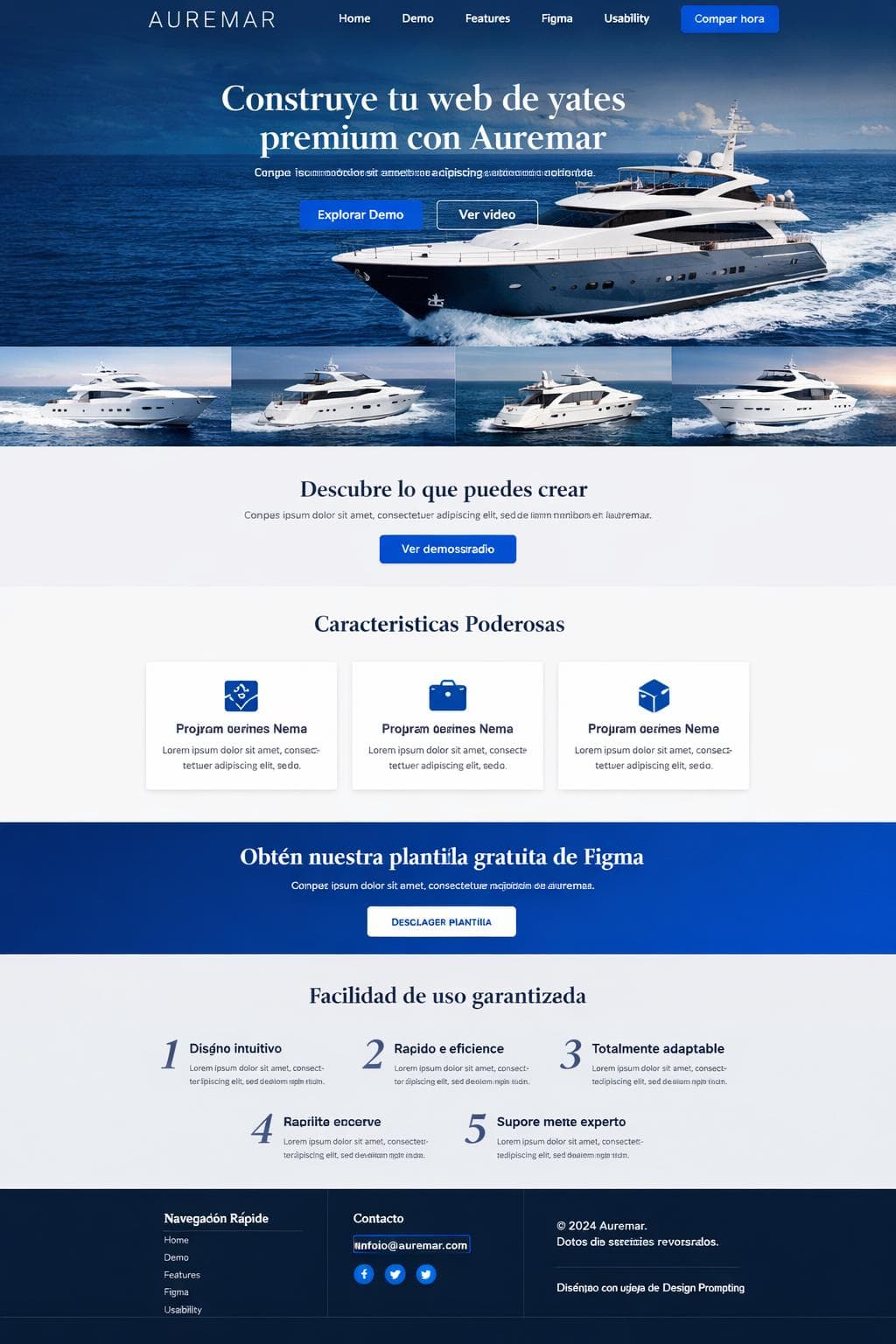 Auremar — vista previa del theme
