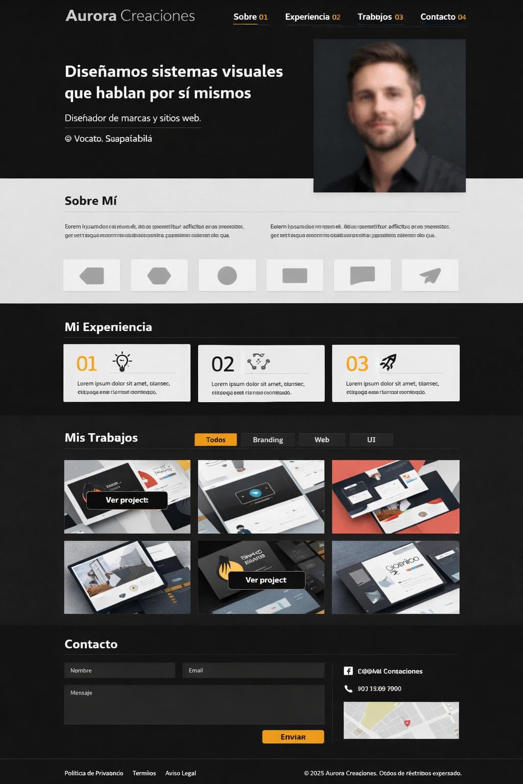 Aurora Creaciones — vista previa del theme