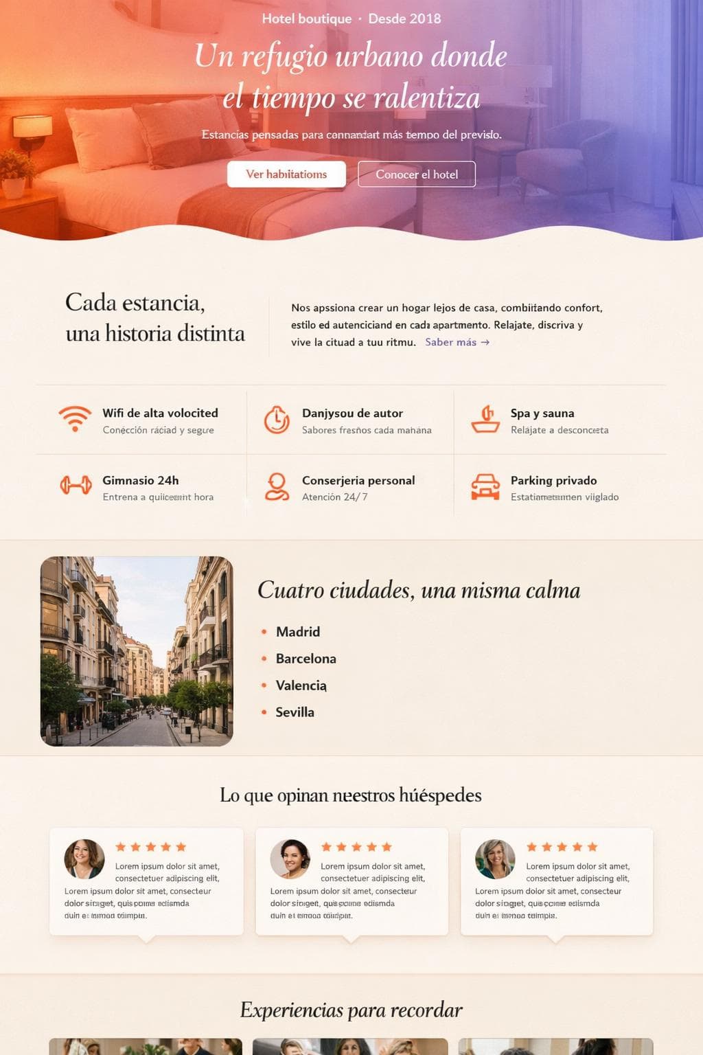 Aurora Stays — vista previa del theme