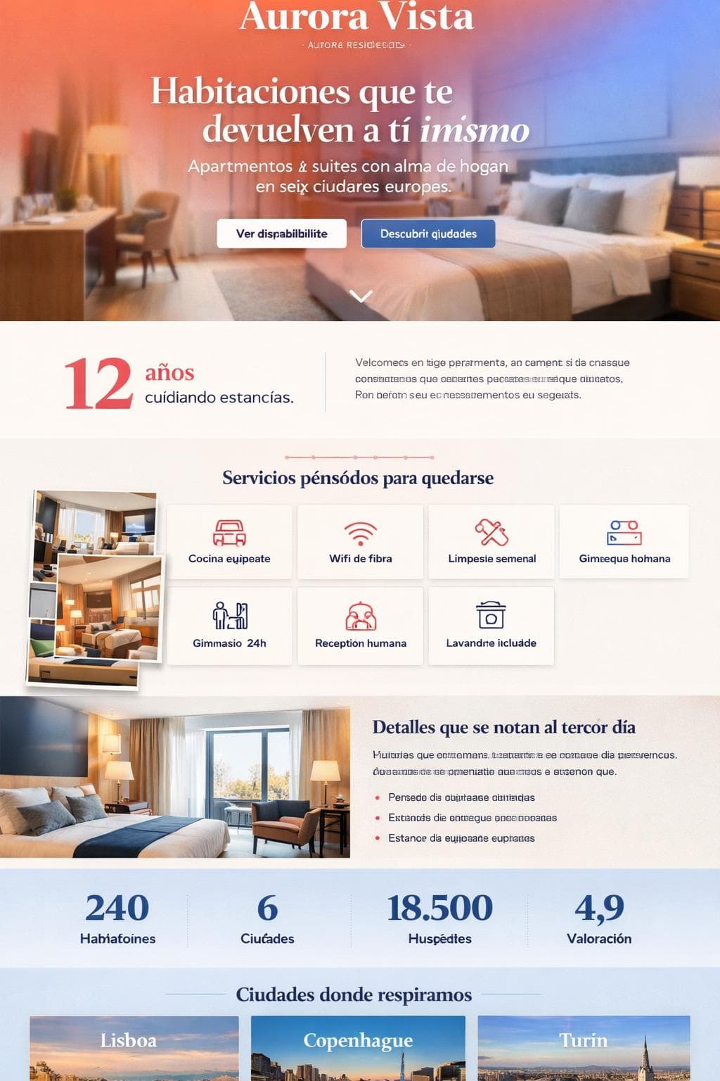 Aurora Vista Residences — vista previa del theme