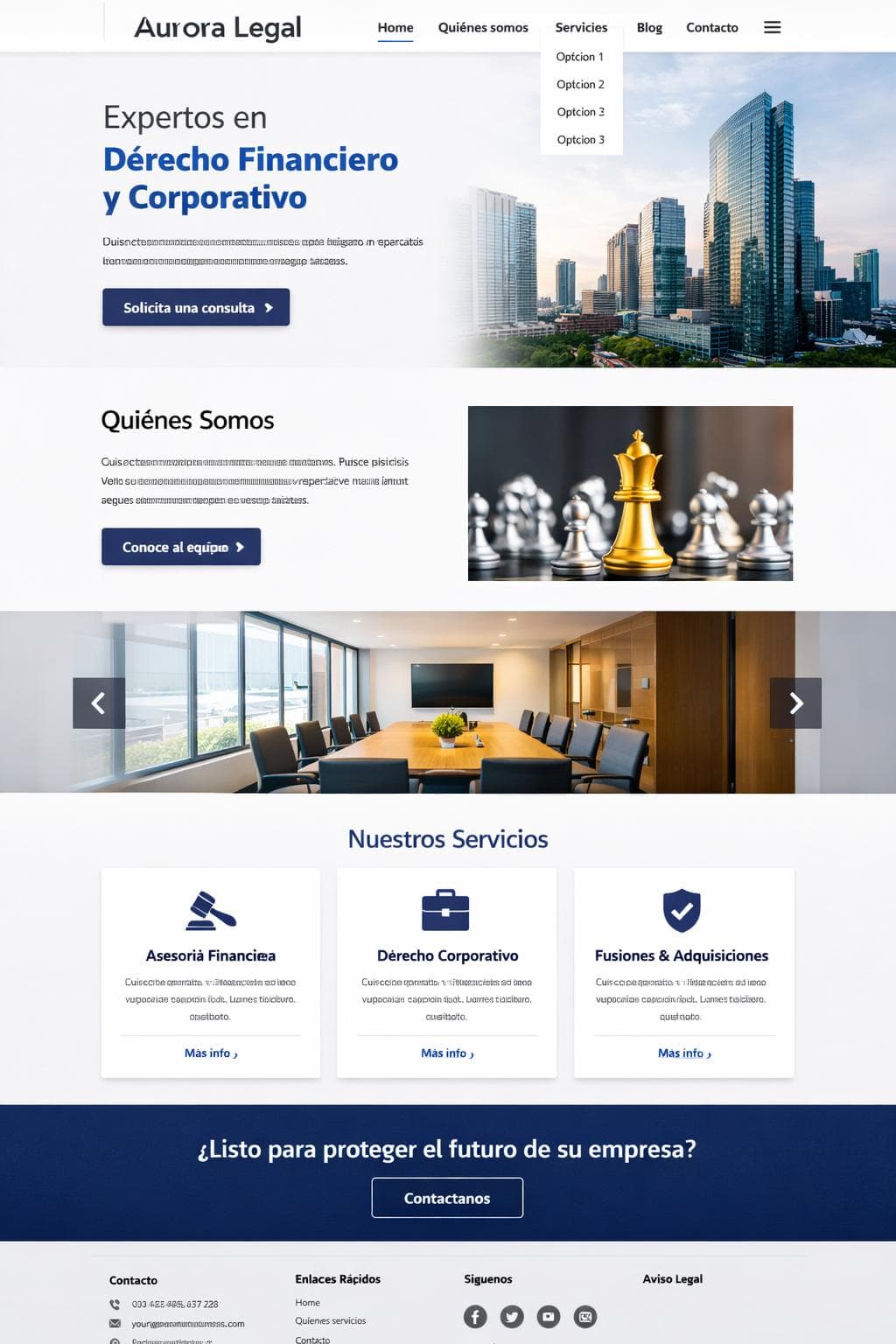 Ayuda Aurora — vista previa del theme