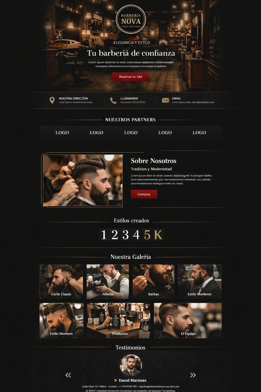Barbería Nova — vista previa del theme
