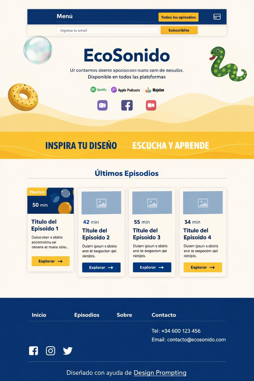 Belleza Delta — vista previa del theme