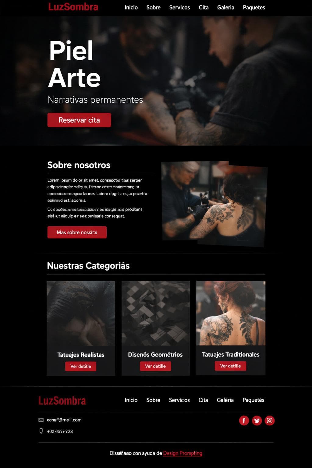 Belleza Duna — vista previa del theme
