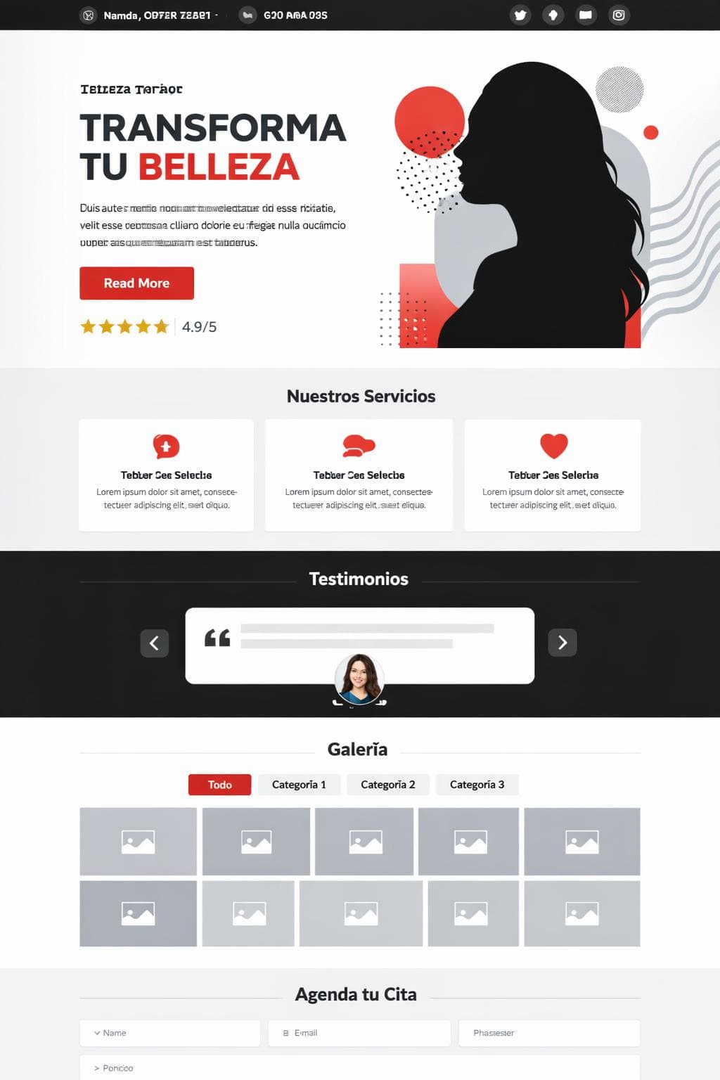 Belleza Integral — vista previa del theme