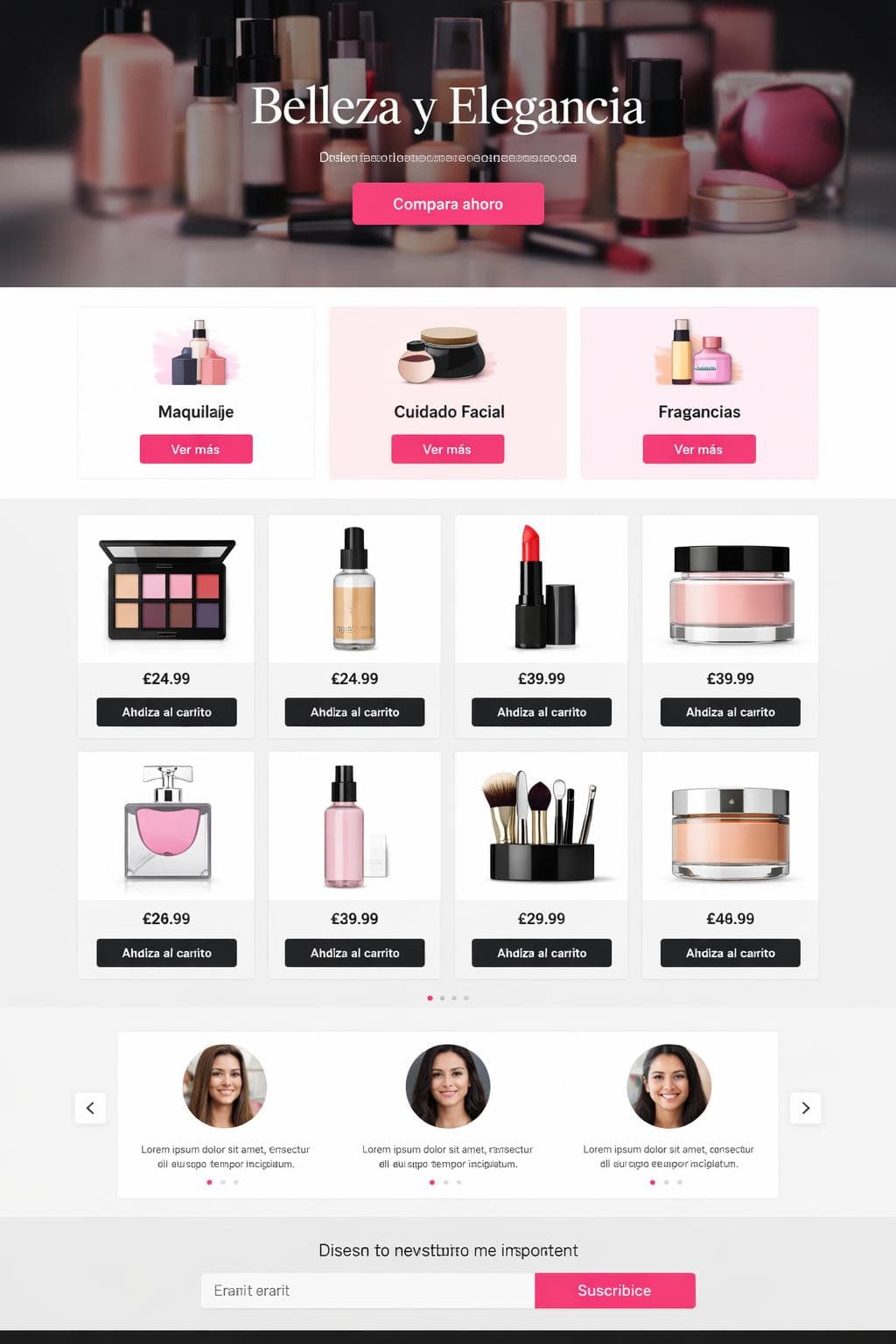 Belleza Lumen — vista previa del theme